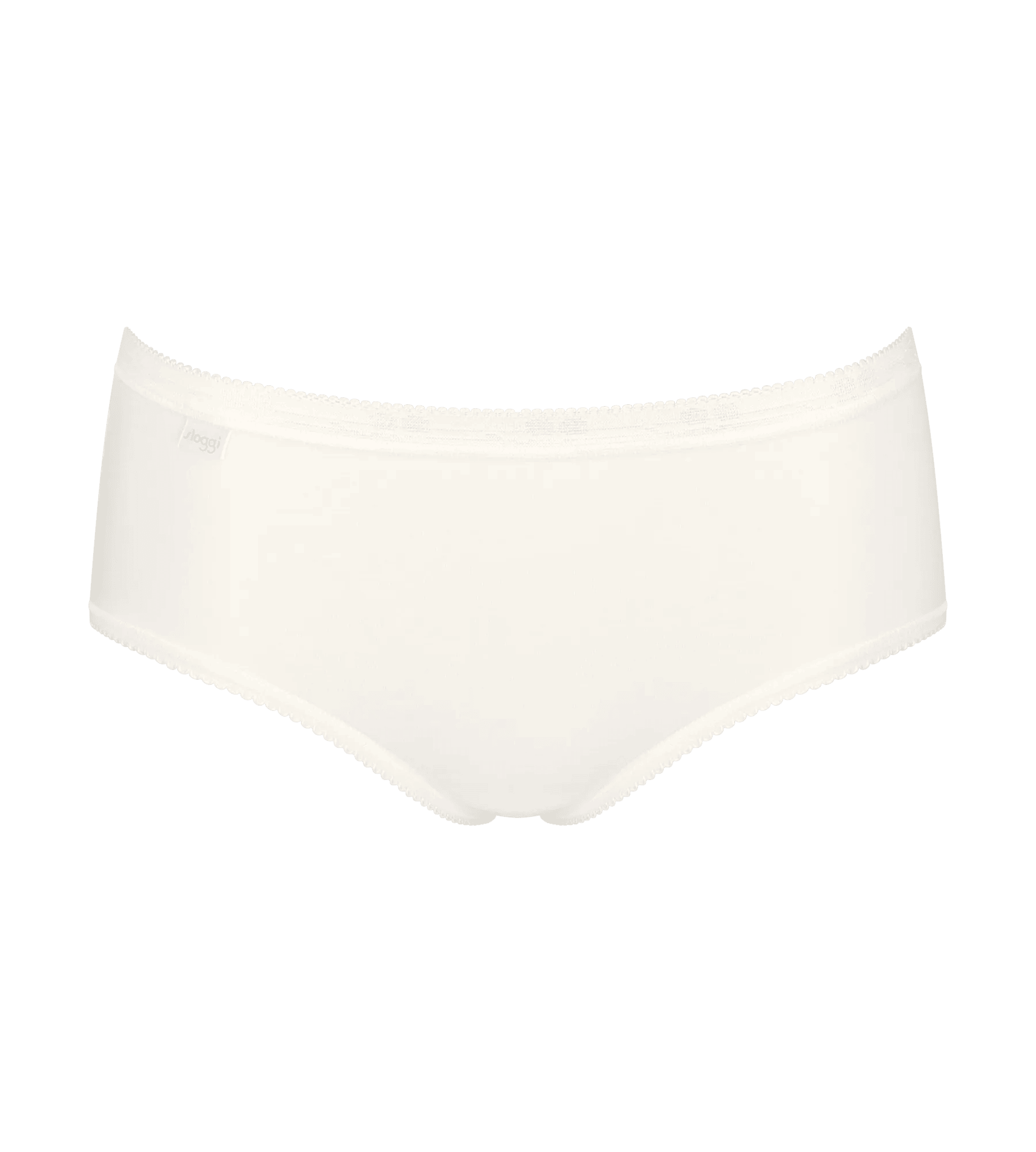 Sloggi Women Basic+ Midi (4-pack), dames slip, wit, lichtblauw, lichtgroen en grijs