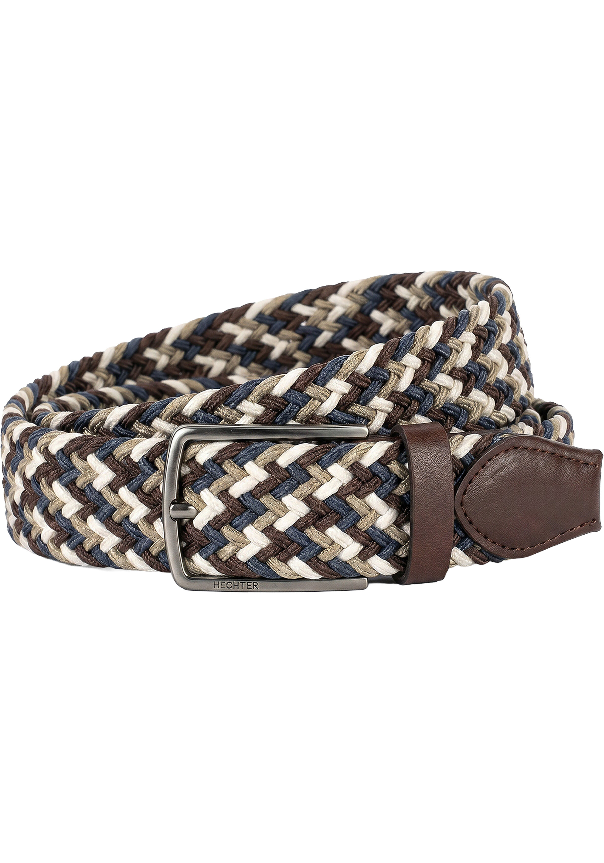 HECHTER elastische heren riem, bruin