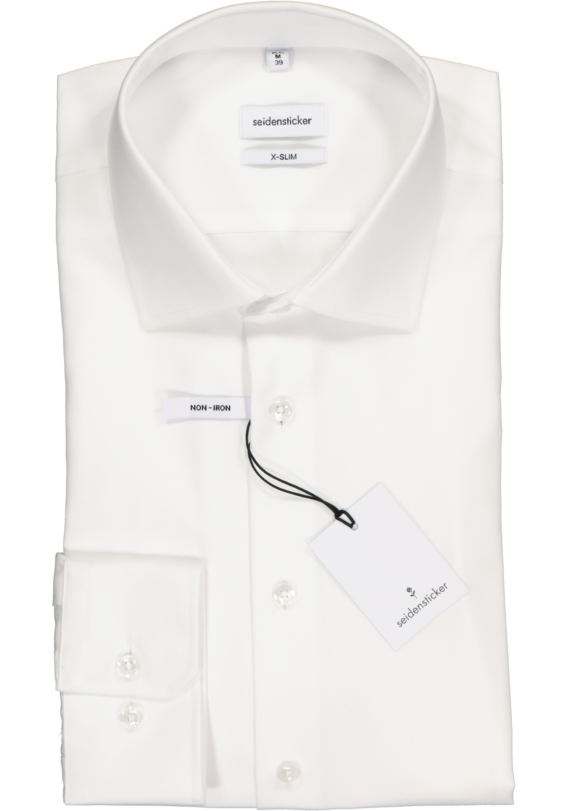 2-4048869132827_seidensticker-overhemd_HR Seidensticker x-slim fit overhemd, wit