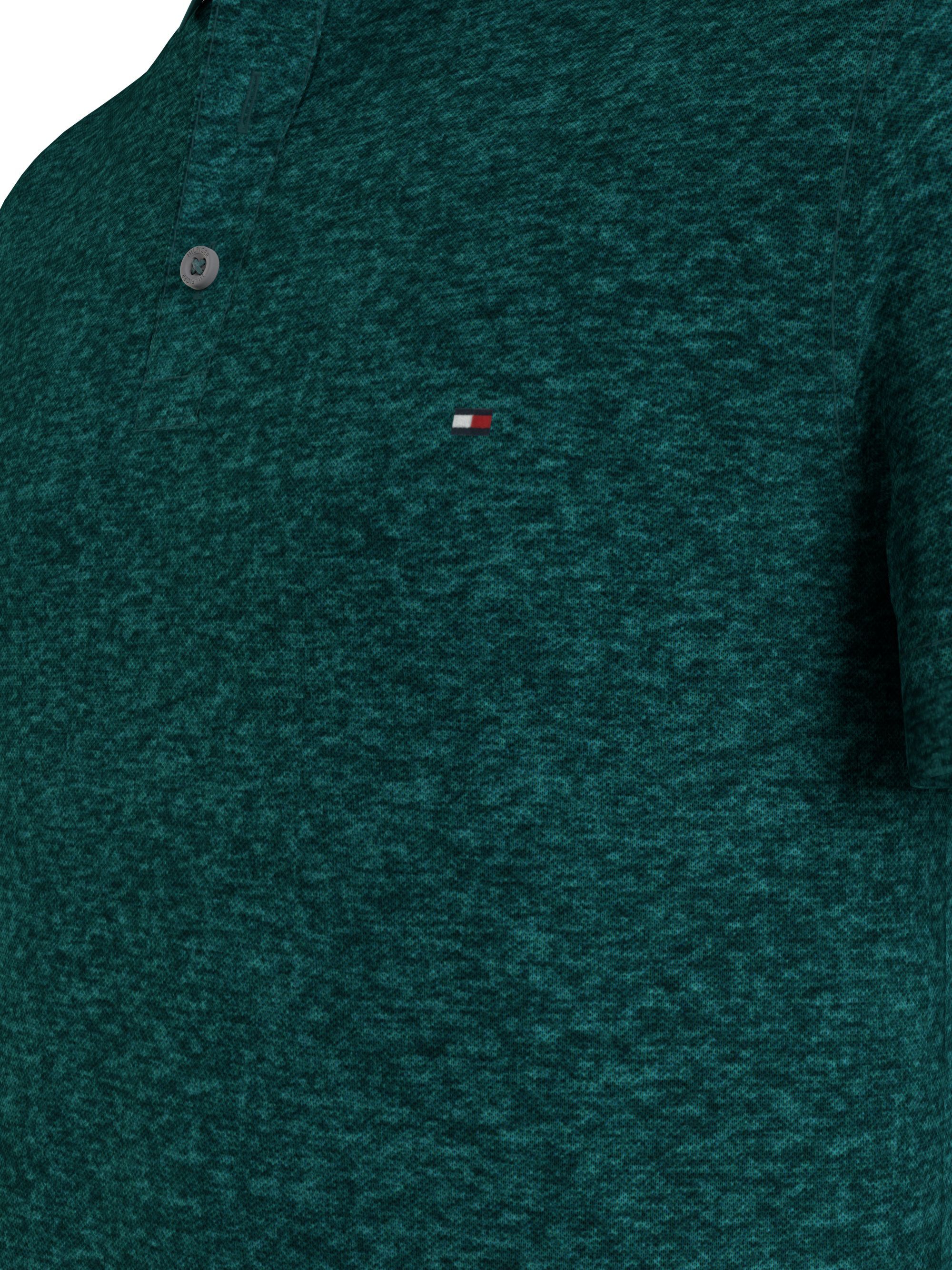 Tommy Hilfiger 1985 Slim Polo, heren poloshirt, groen melange