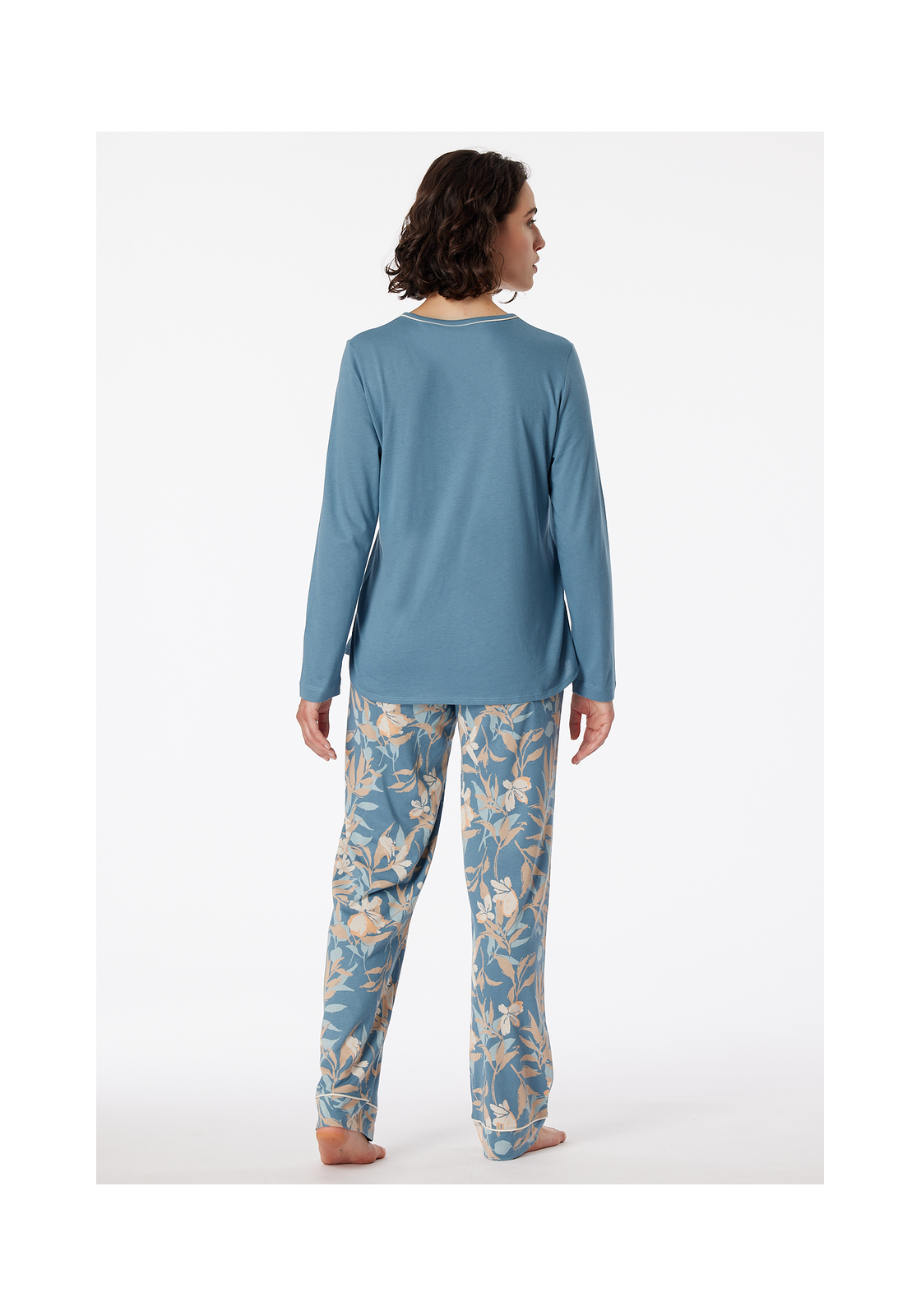 image_5_181237-808_1_1280x1280 SCHIESSER Comfort Nightwear pyjamaset, dames pyjama lengte blauw-grijs