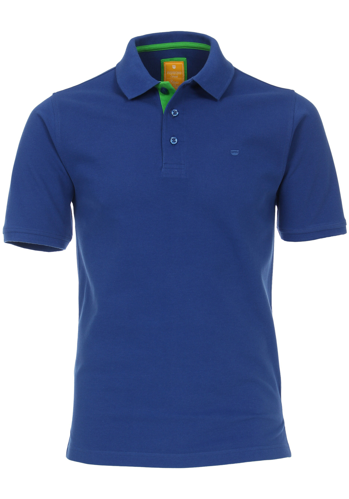 1-4061933179498-Redmond-polo_HR Redmond modern fit poloshirt, blauw (groen contrast)