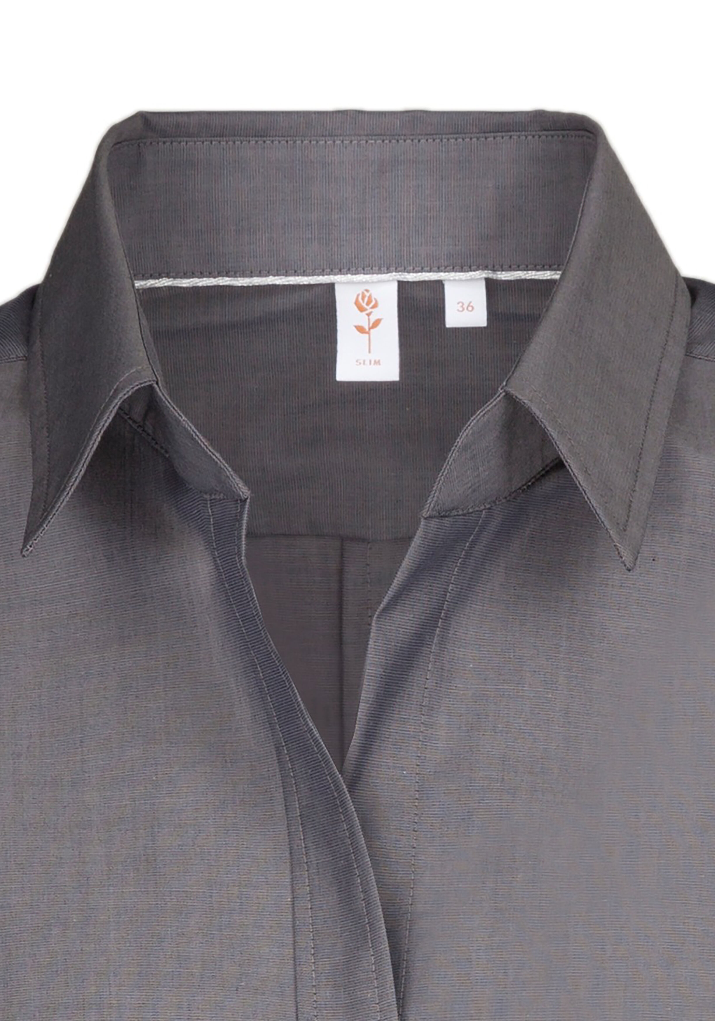 Seidensticker dames blouse slim fit, grijs