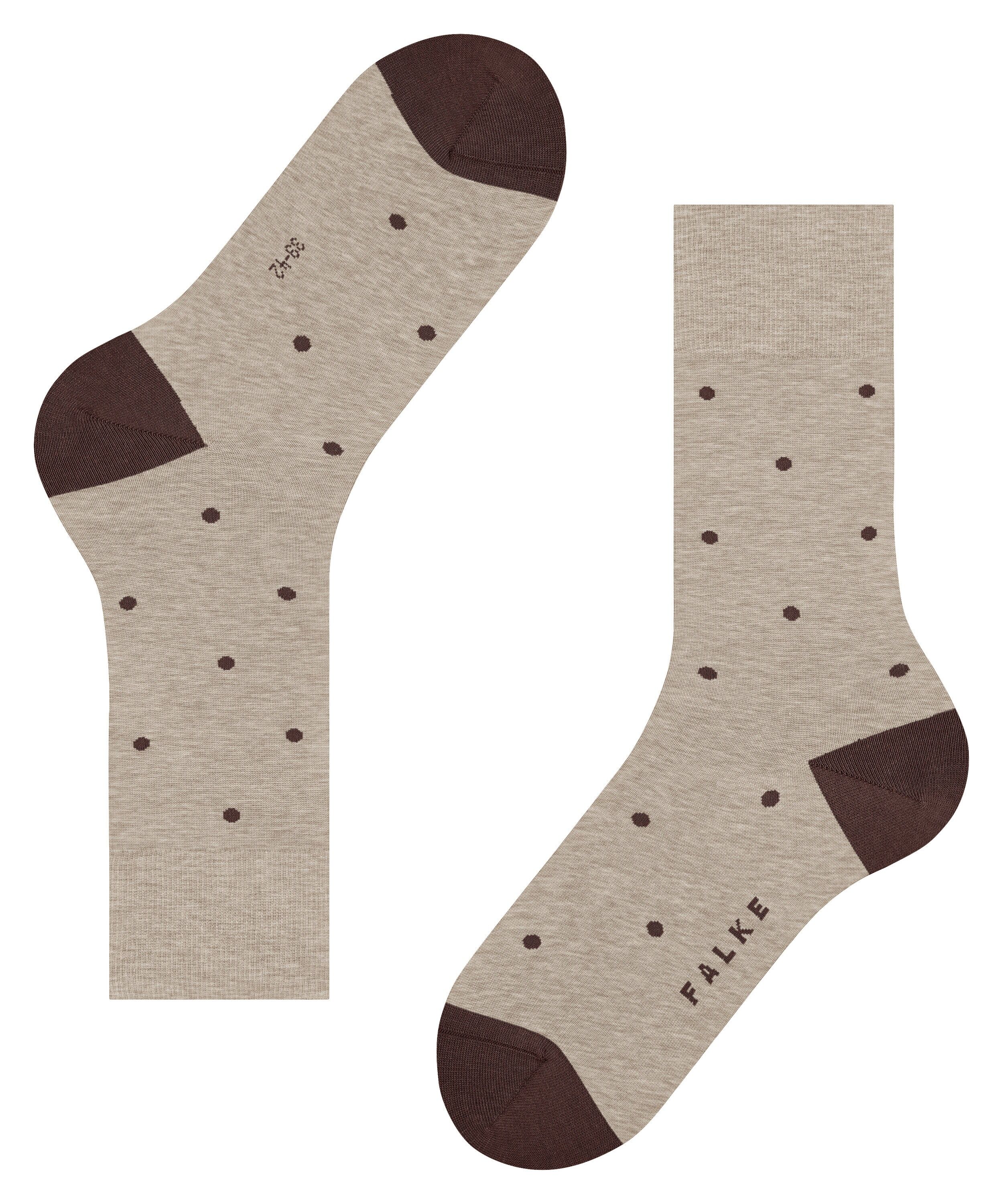 FALKE Dot herensokken, taupe (taupe melangeange)