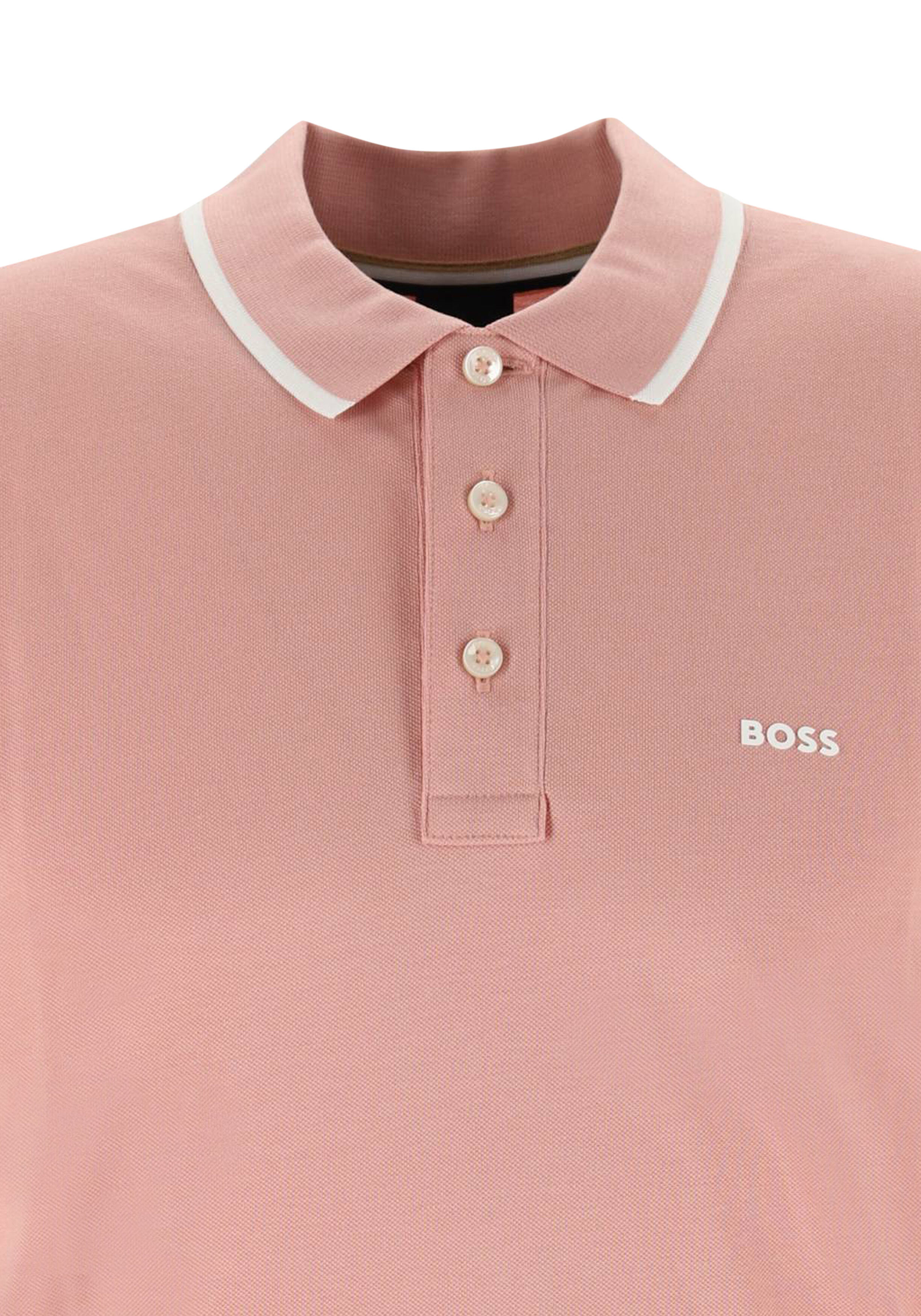 BOSS Parlay regular fit polo, pique, lichtroze