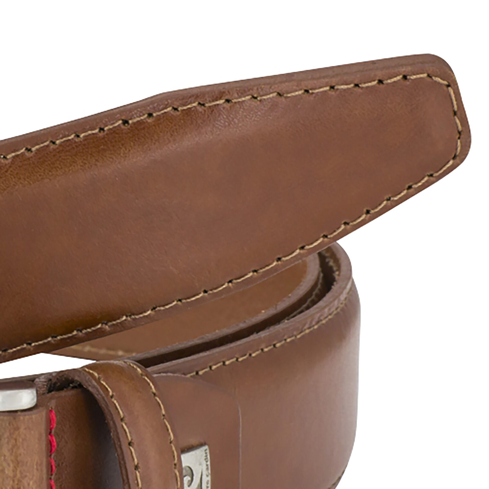 PIERRE CARDIN leren heren riem, cognac