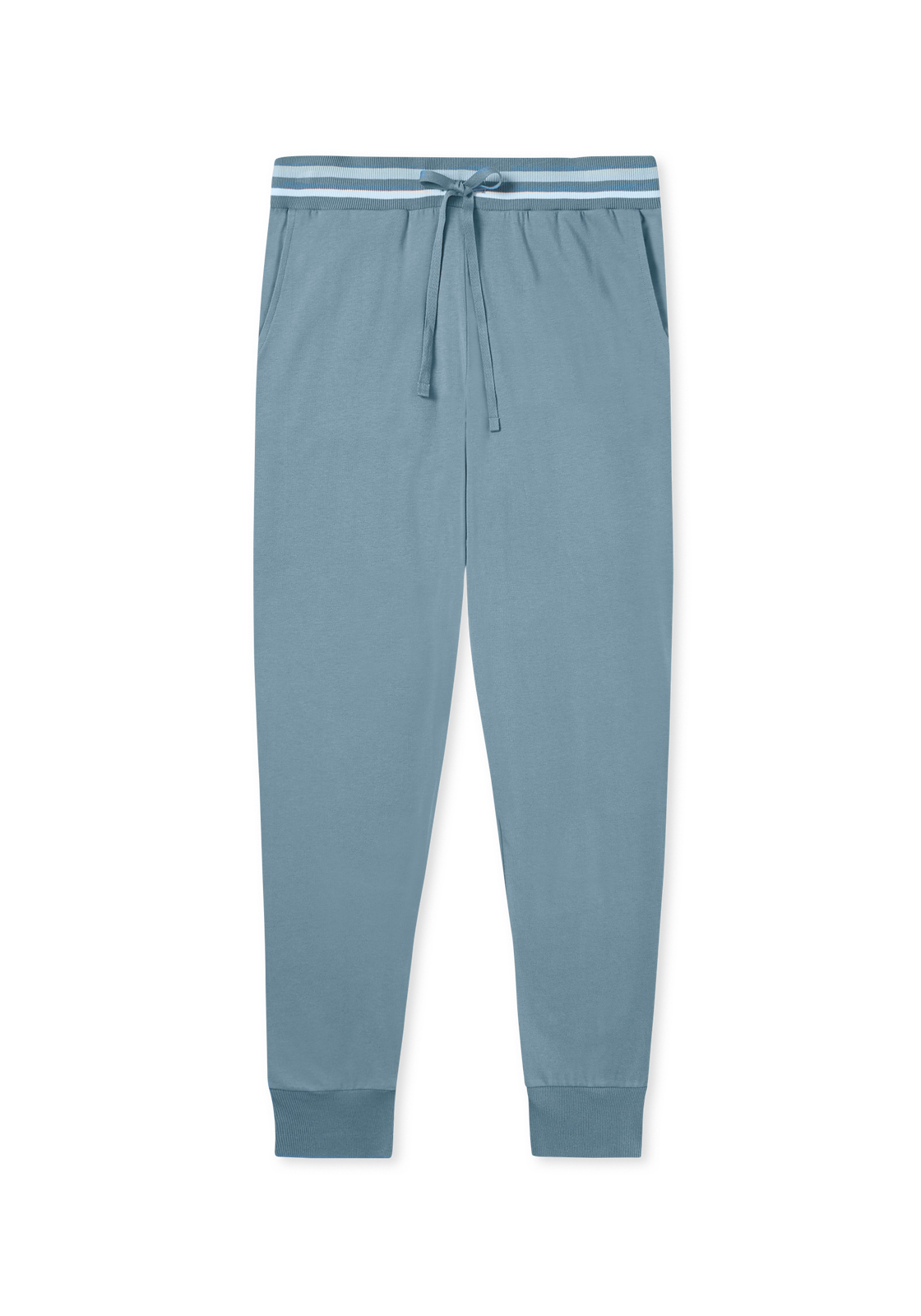 image_2_179890-808_2_1280x1280 SCHIESSER Mix+Relax loungebroek lang, dames loungebroek lang manchet van organisch katoen blauw-grijs