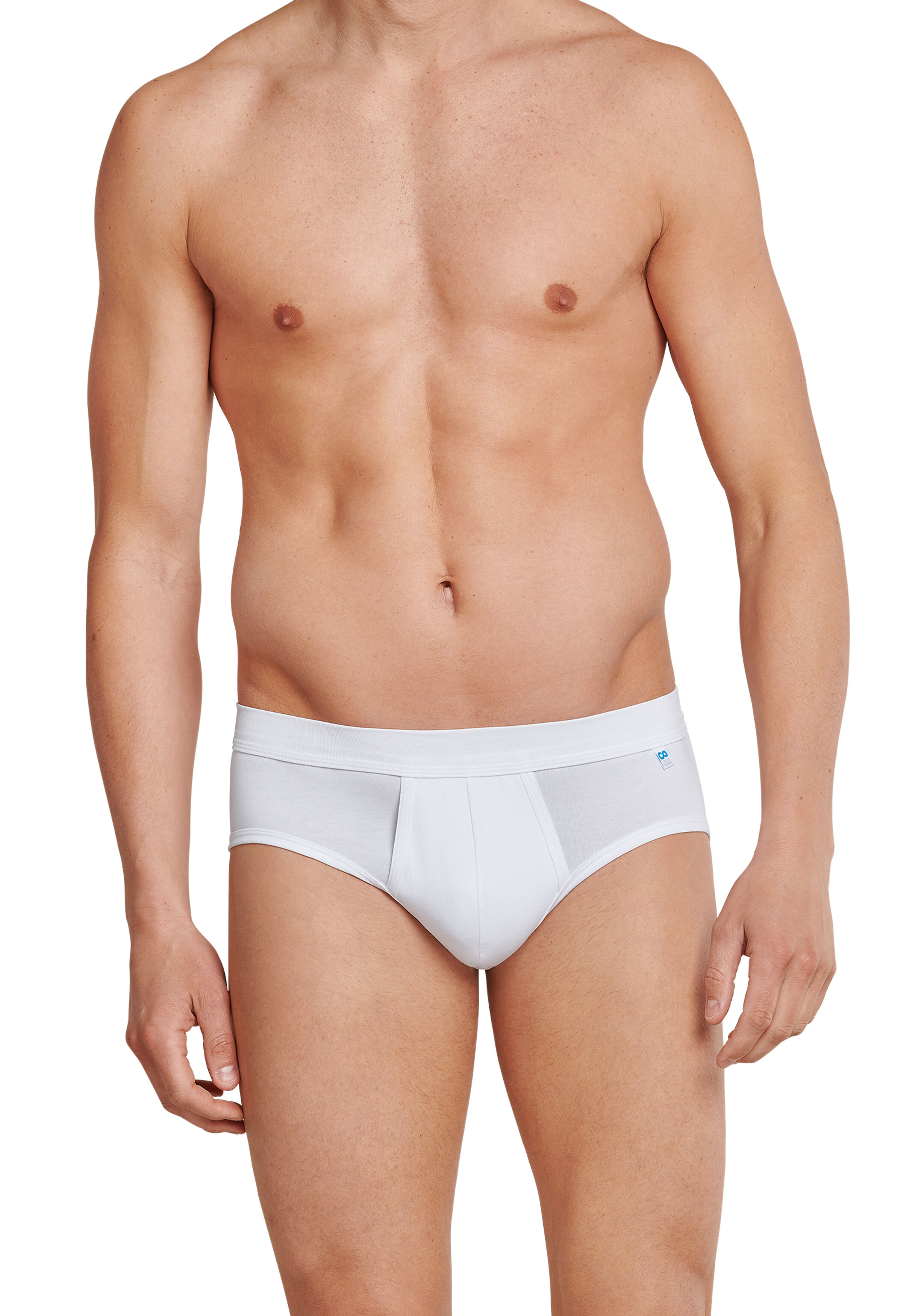 SCHIESSER Long Life Cotton midi-slip (1-pack), met gulp, wit