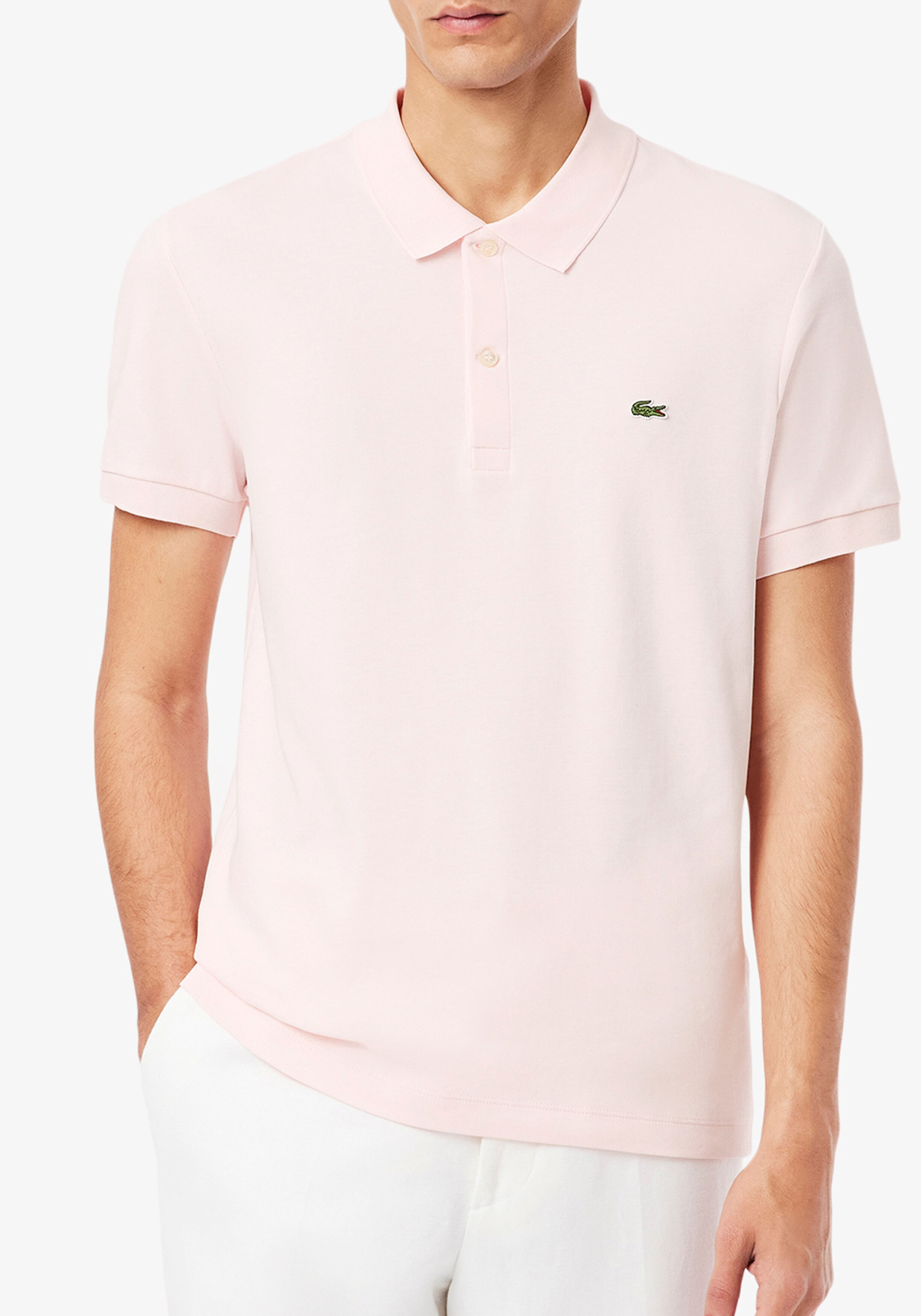 Lacoste Ultra Soft Polo Regular Fit, lichtroze