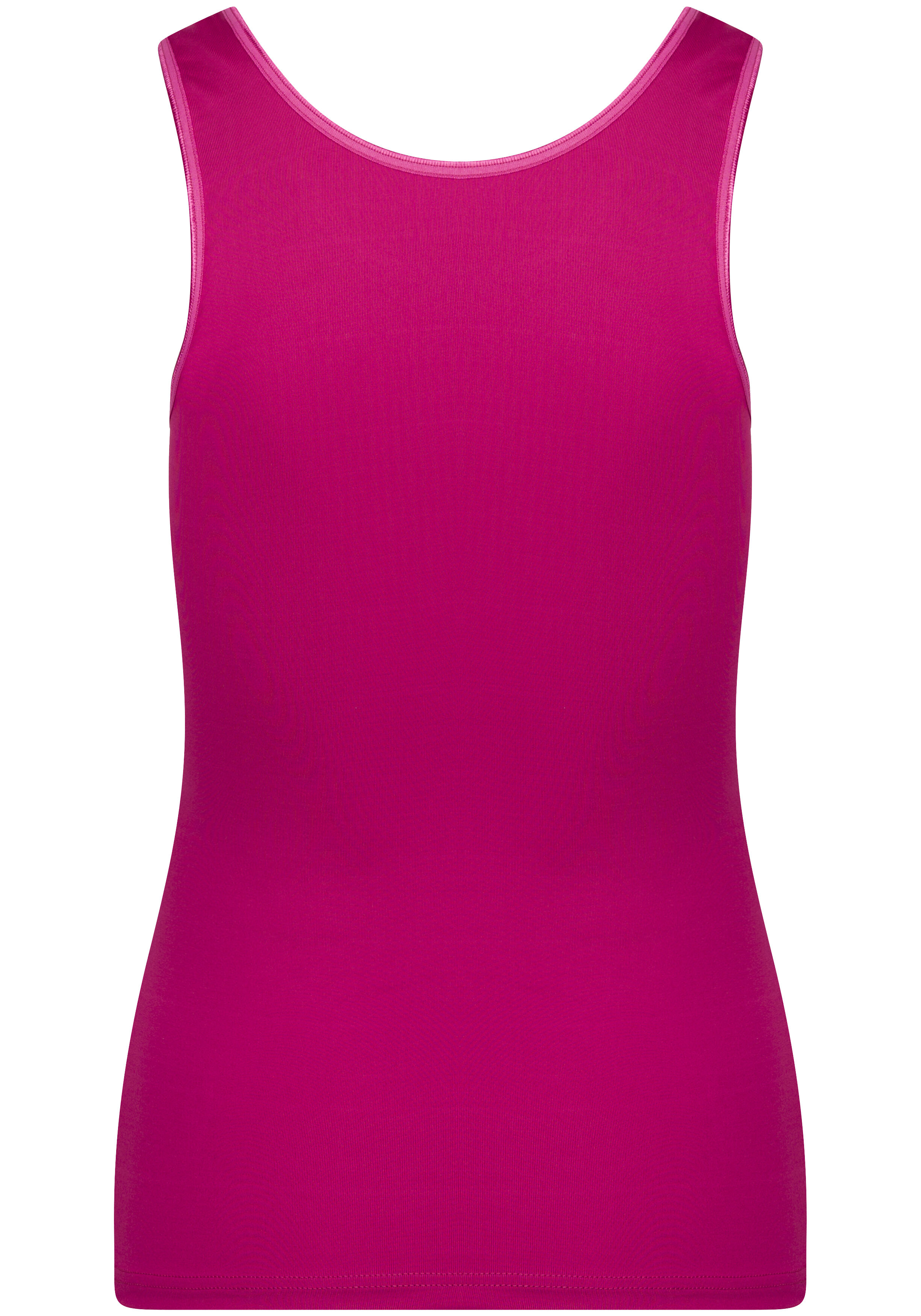 RJ Bodywear Pure Color dames top (1-pack), hemdje met brede banden, fuchsia