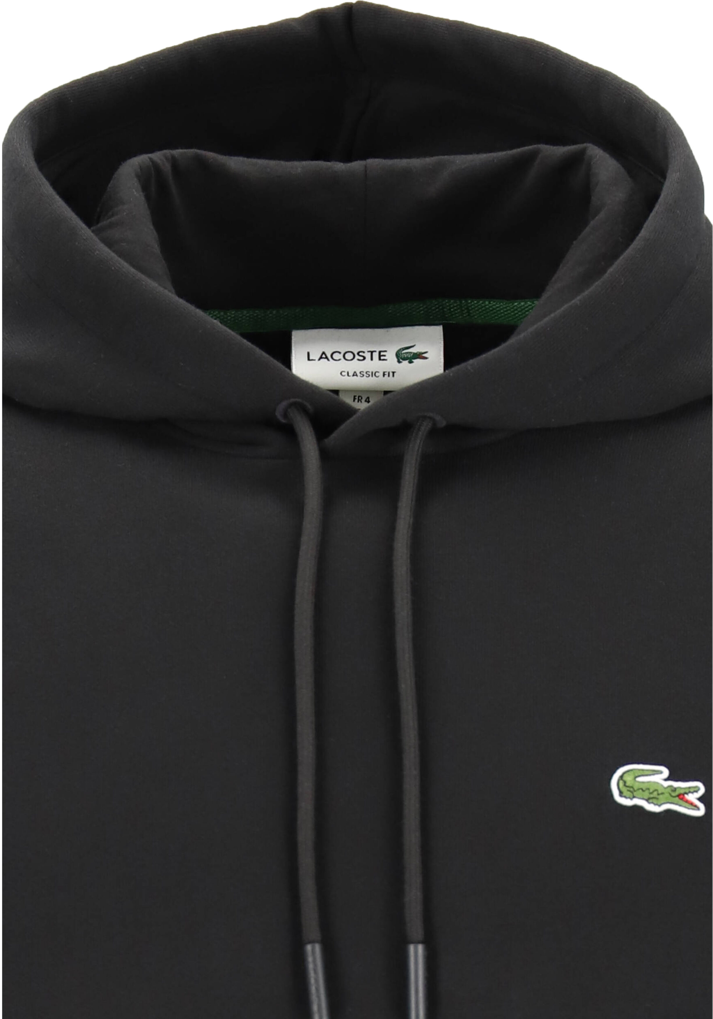 Lacoste heren hoodie sweatshirt, zwart