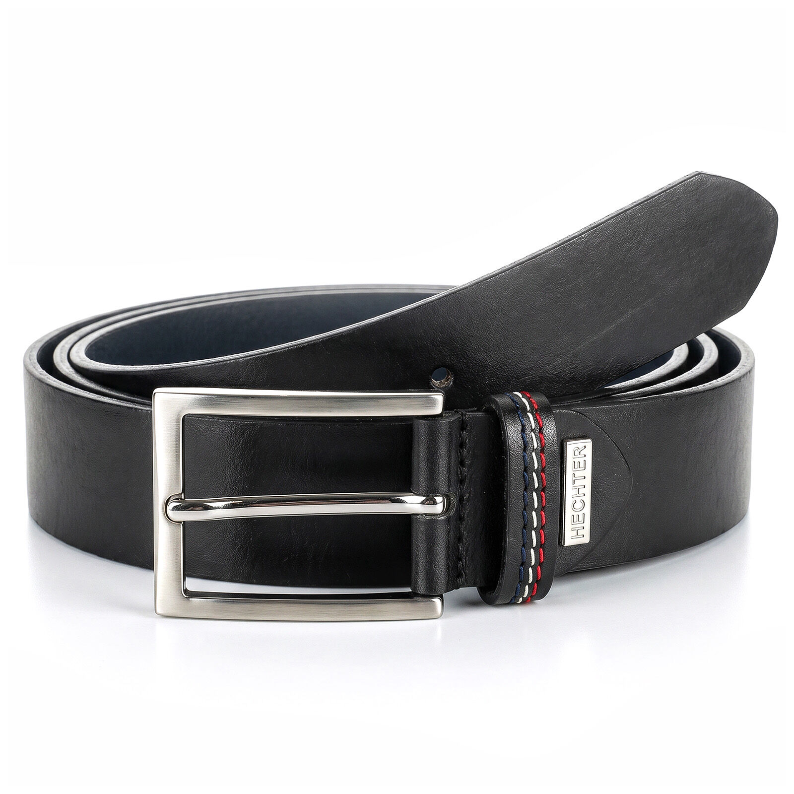 HECHTER leren heren riem, zwart