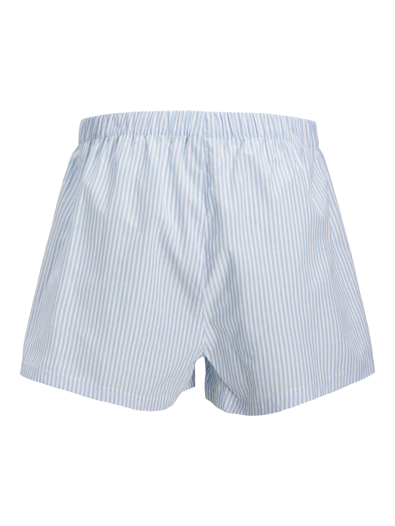 JACK & JONES Jacmilano woven boxers (3-pack), heren wijde boxers, chambray blue chambray striped, skyway checks