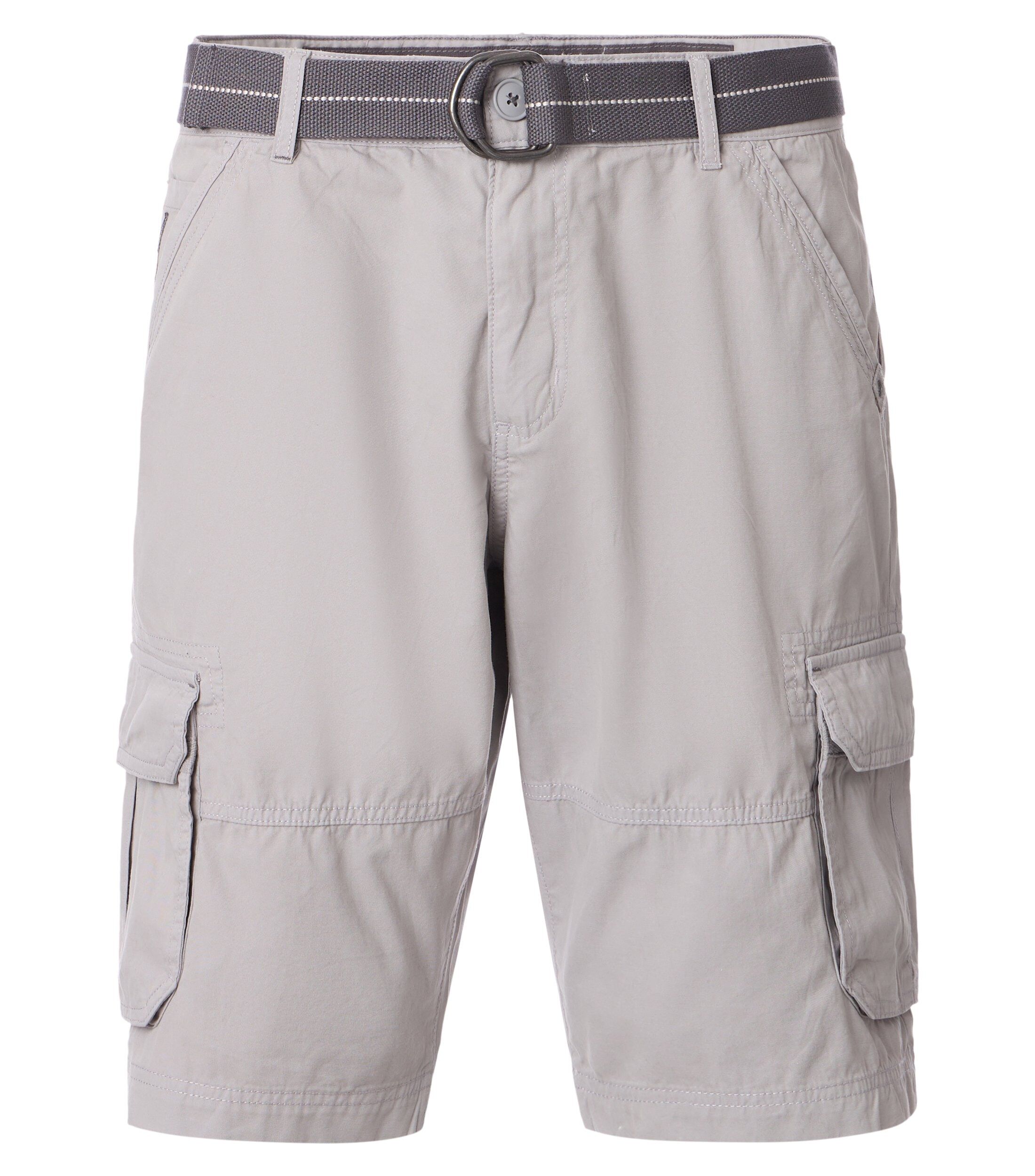 CASA MODA bermuda BEN, heren cargo korte broek, zilvergrijs