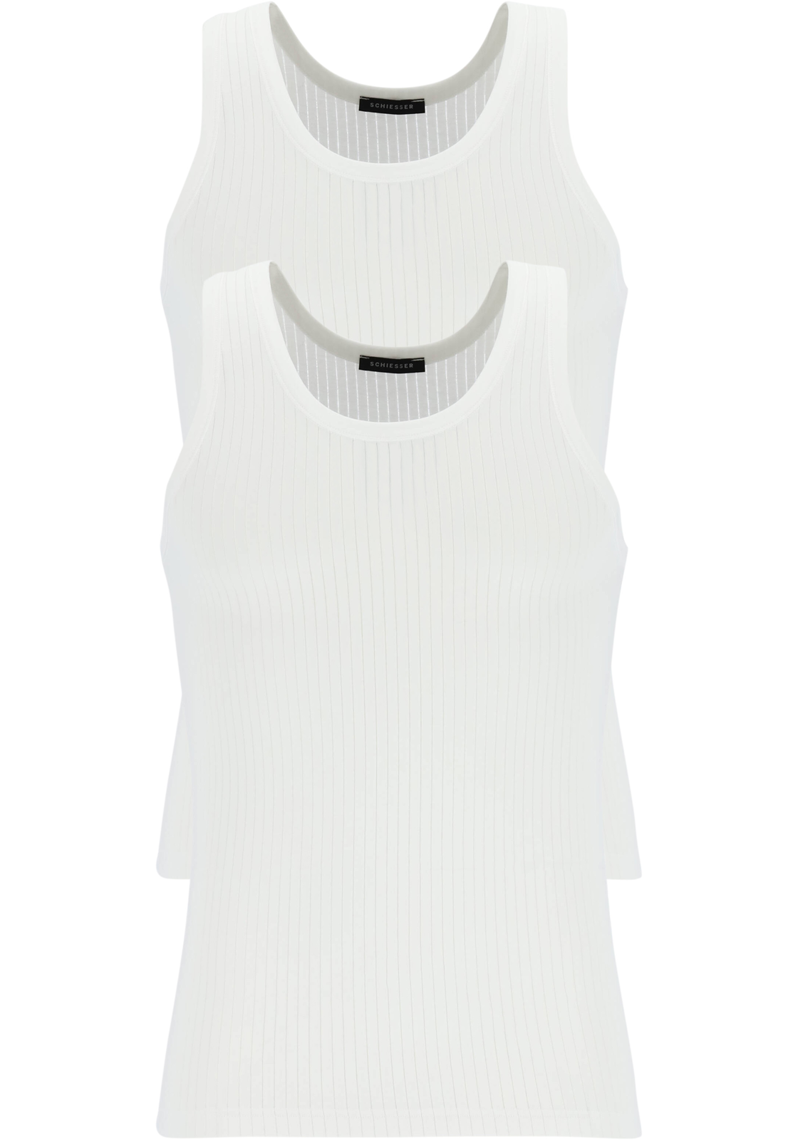 1-4007061253563-Schiesser-SCHIESSER_103401100_SI_2P_wit_2fotos_HR SCHIESSER Authentic singlets (2-pack), wit
