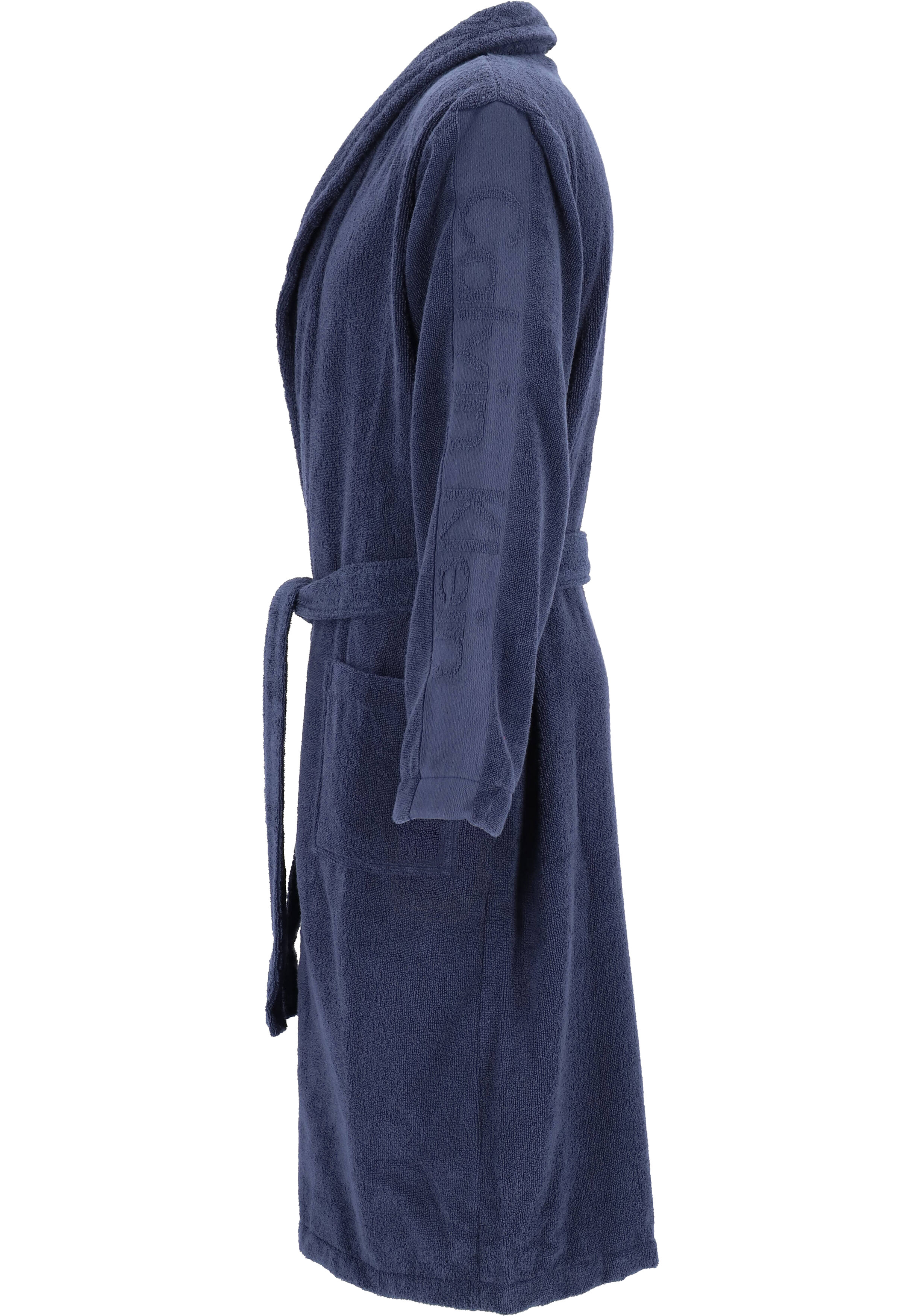 Calvin Klein heren badjas, badstof, blauw 