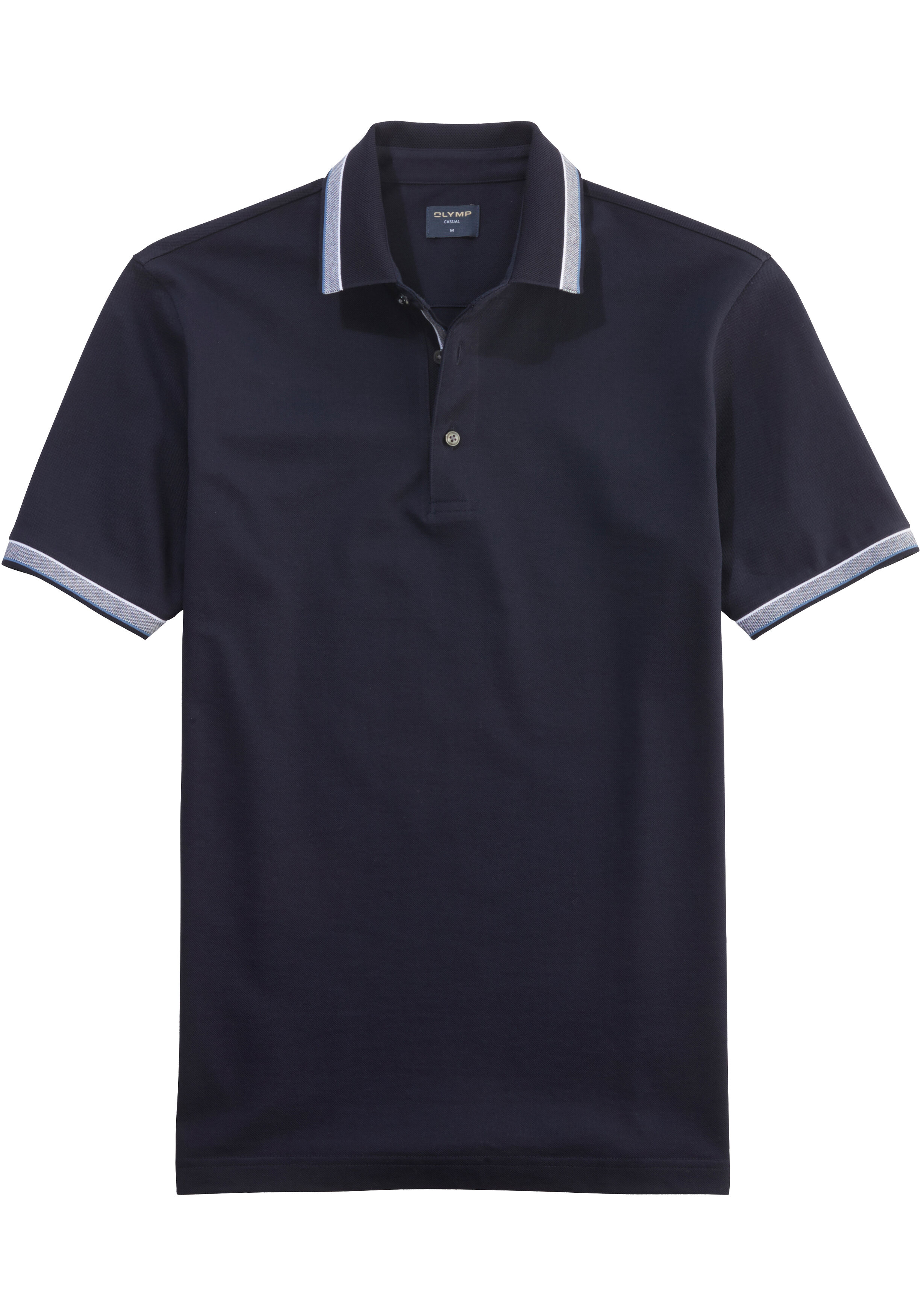 OLYMP Polo Casual, modern fit polo, marine blauw