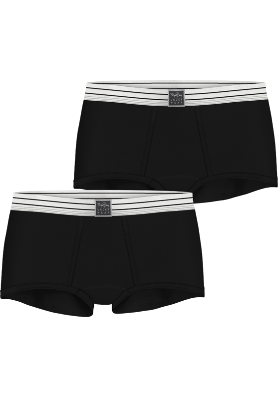 Bjorn Borg dames Core minishorts, boxers korte pijpen (2-pack), zwart, zwart Bjorn Borg dames Core minishorts, boxers korte pijpen (2-pack), zwart, zwart