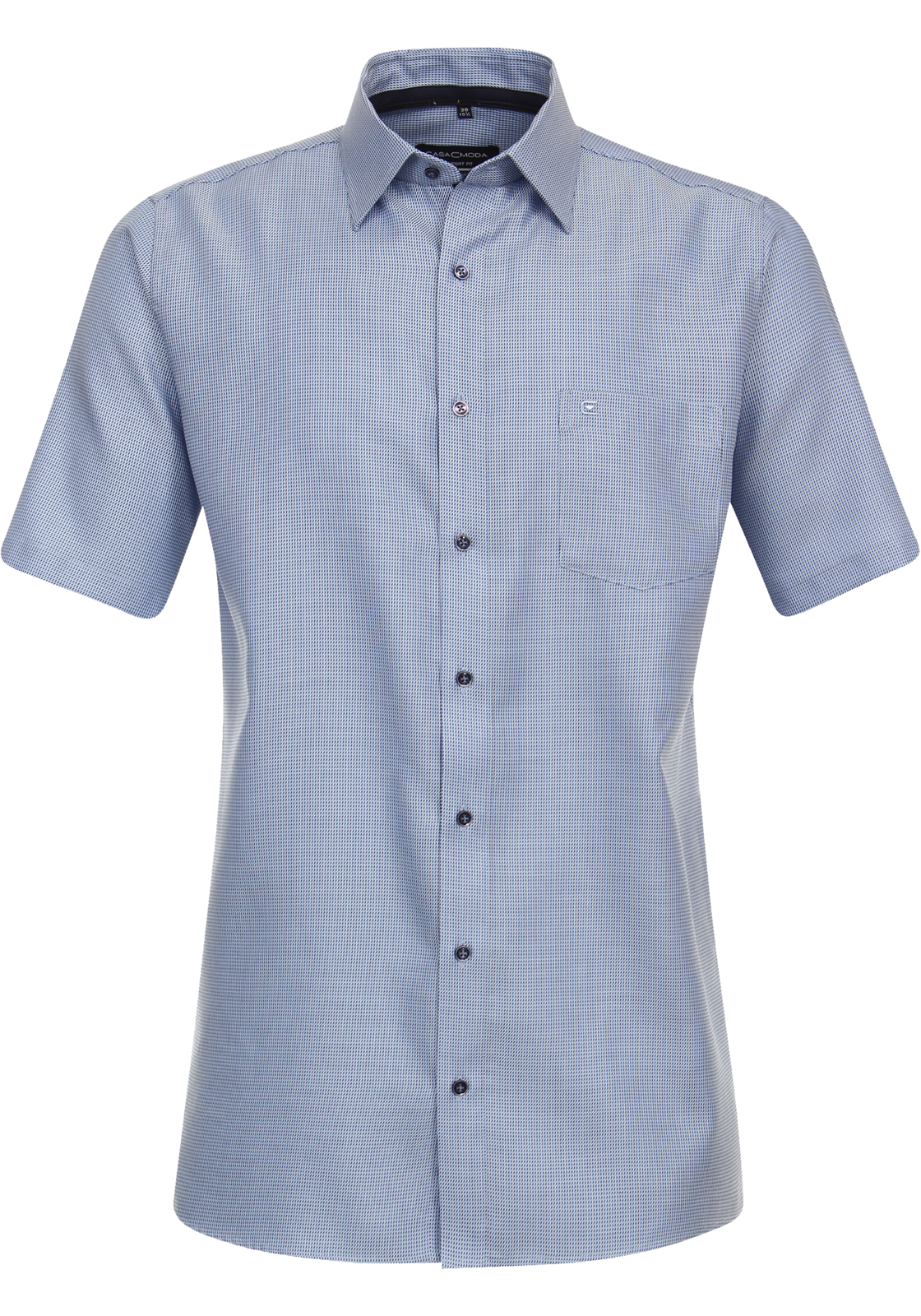 1-4064813848866-casa_moda-overhemd_HR CASA MODA comfort fit overhemd, korte mouw, dobby, blauw