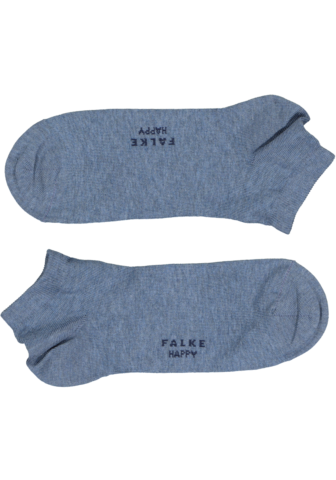 2-4043874509343_falke_sokken_2p_HR FALKE Happy heren enkelsokken (2-pack), jeansblauw (light denim)