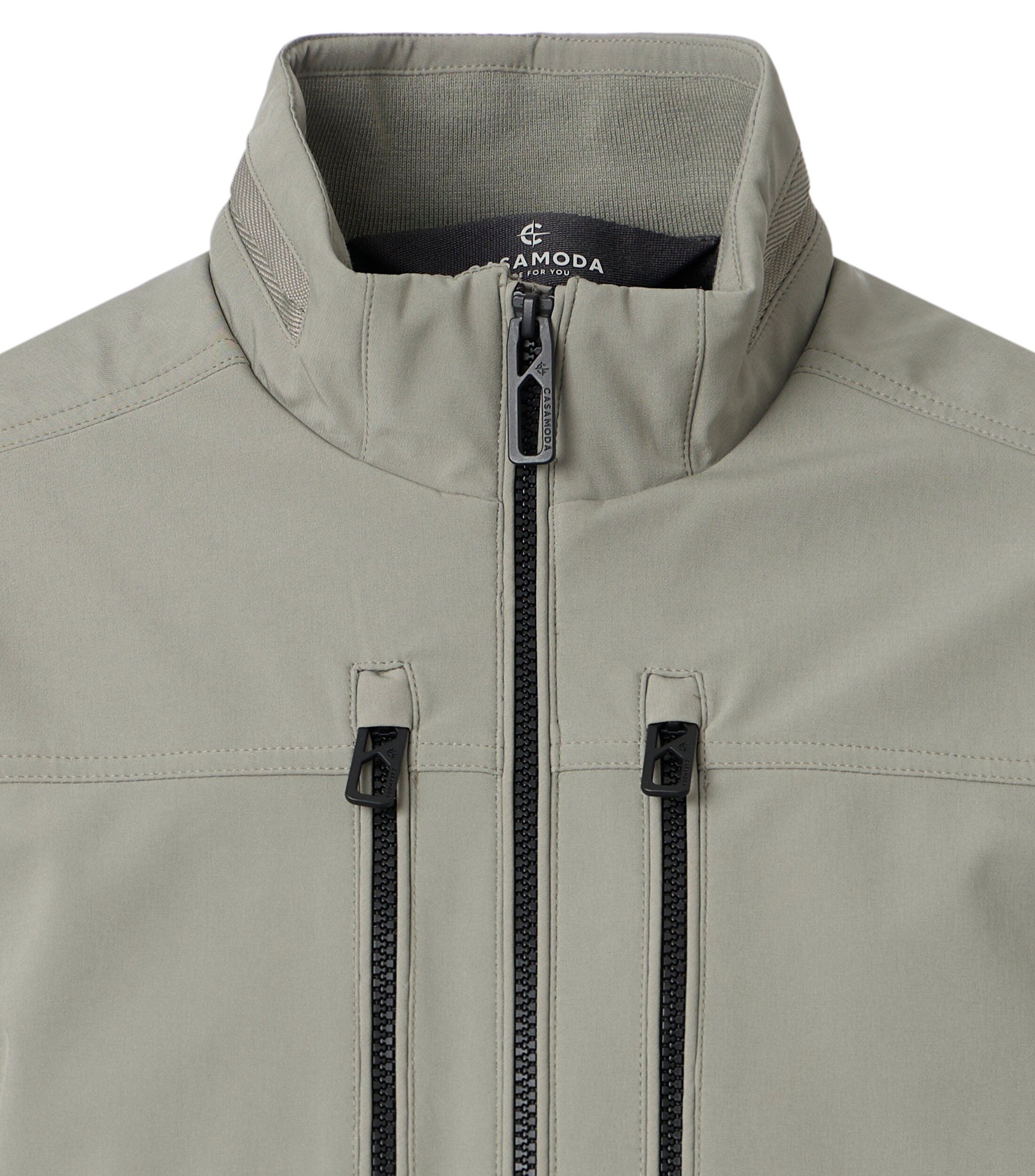 CASA MODA comfort fit tussenjas, groen, beige