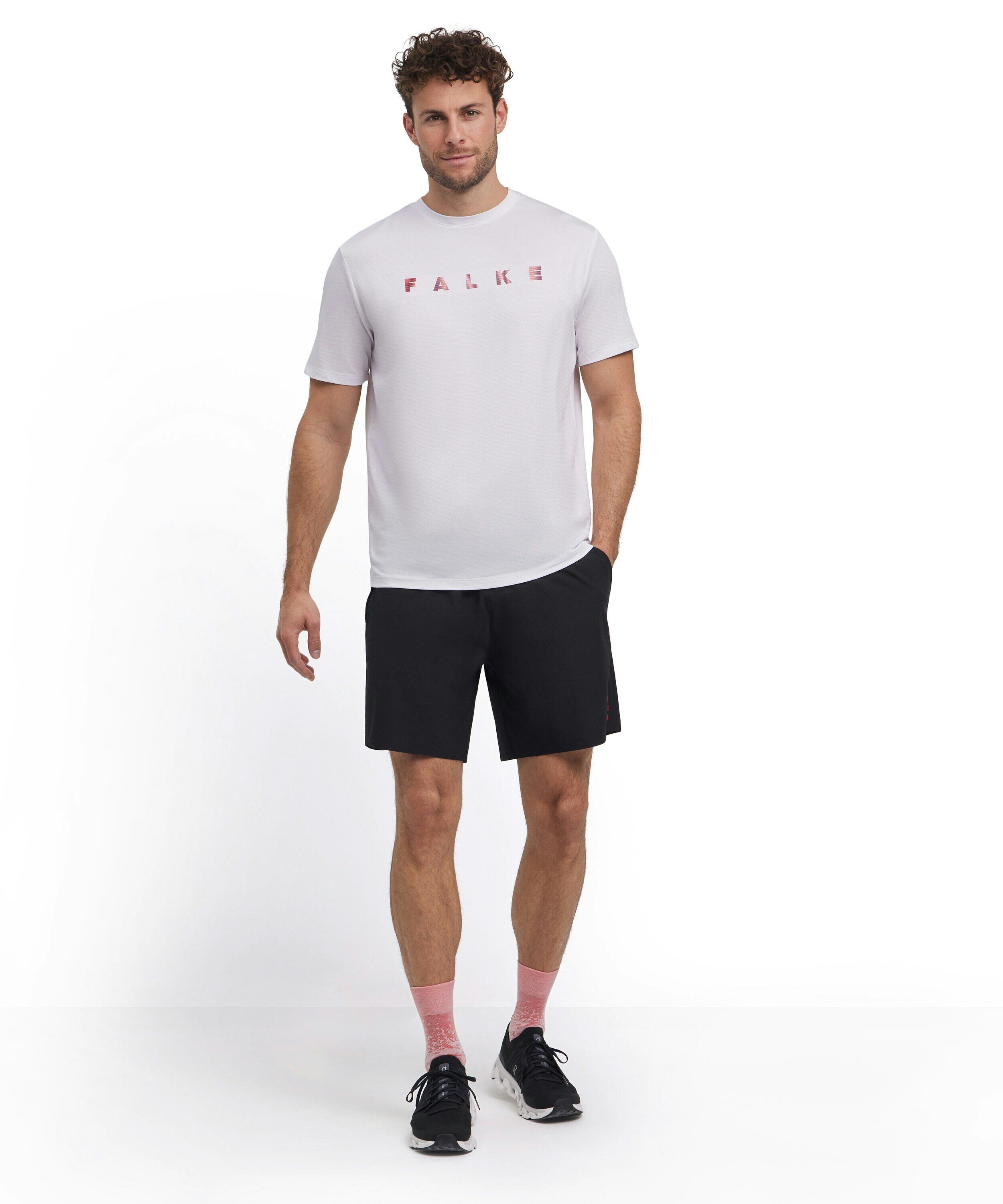 FALKE heren training T-shirt, wit (white)