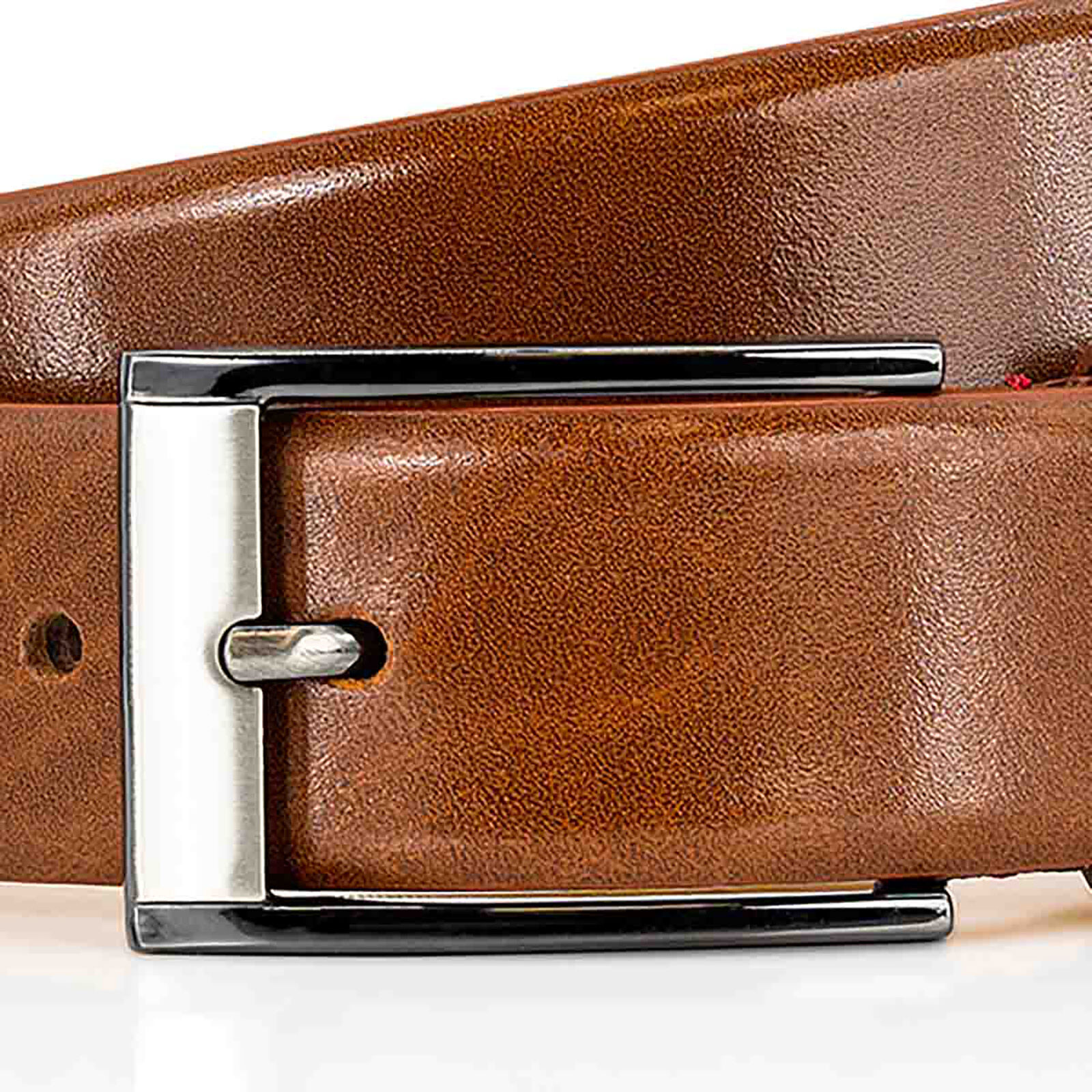 PIERRE CARDIN leren heren riem, cognac
