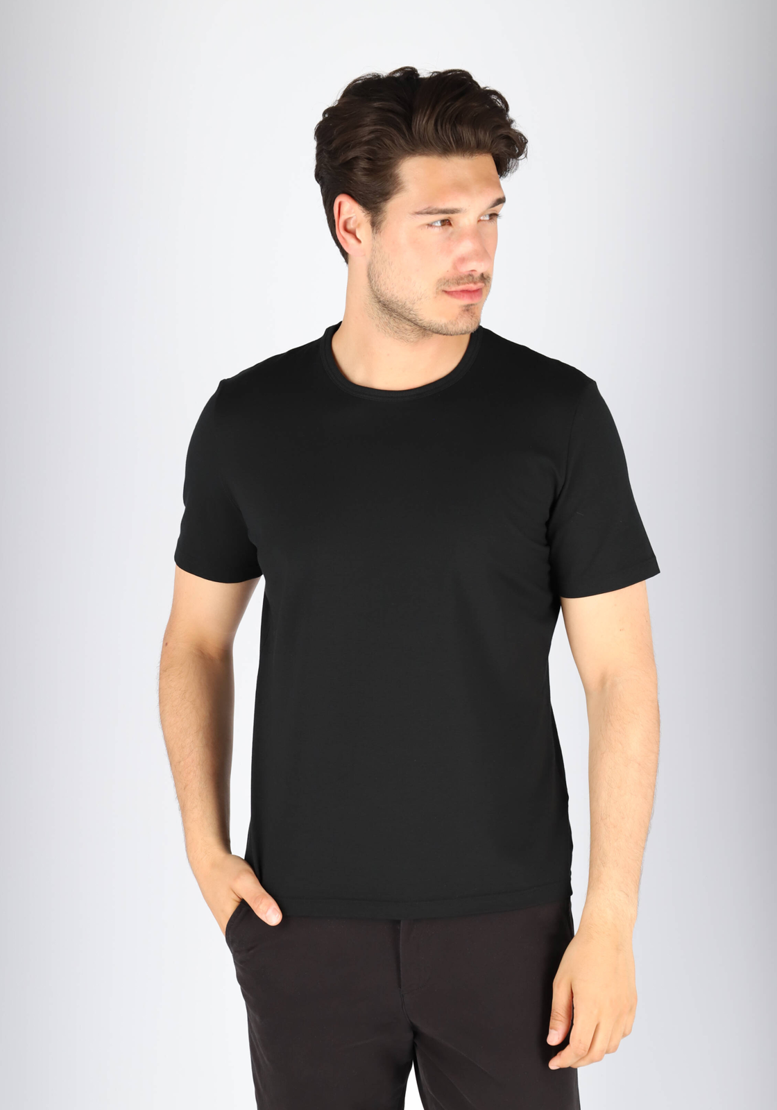 06-7613129951783-social-Shoot_Milan_893882_Mix_Brands-tm_juni_2028-sloggi-basis-10205202-0004_HR Sloggi Men GO Shirt O-Neck Regular Fit, heren T-shirt (1-pack), zwart