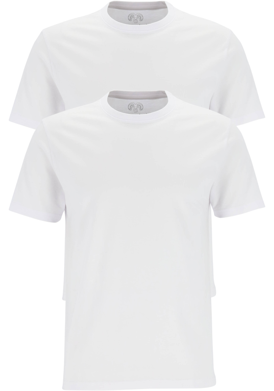 Ceceba heren T-shirts regular fit (2-pack), O-hals, wit Ceceba heren T-shirts regular fit (2-pack), O-hals, wit