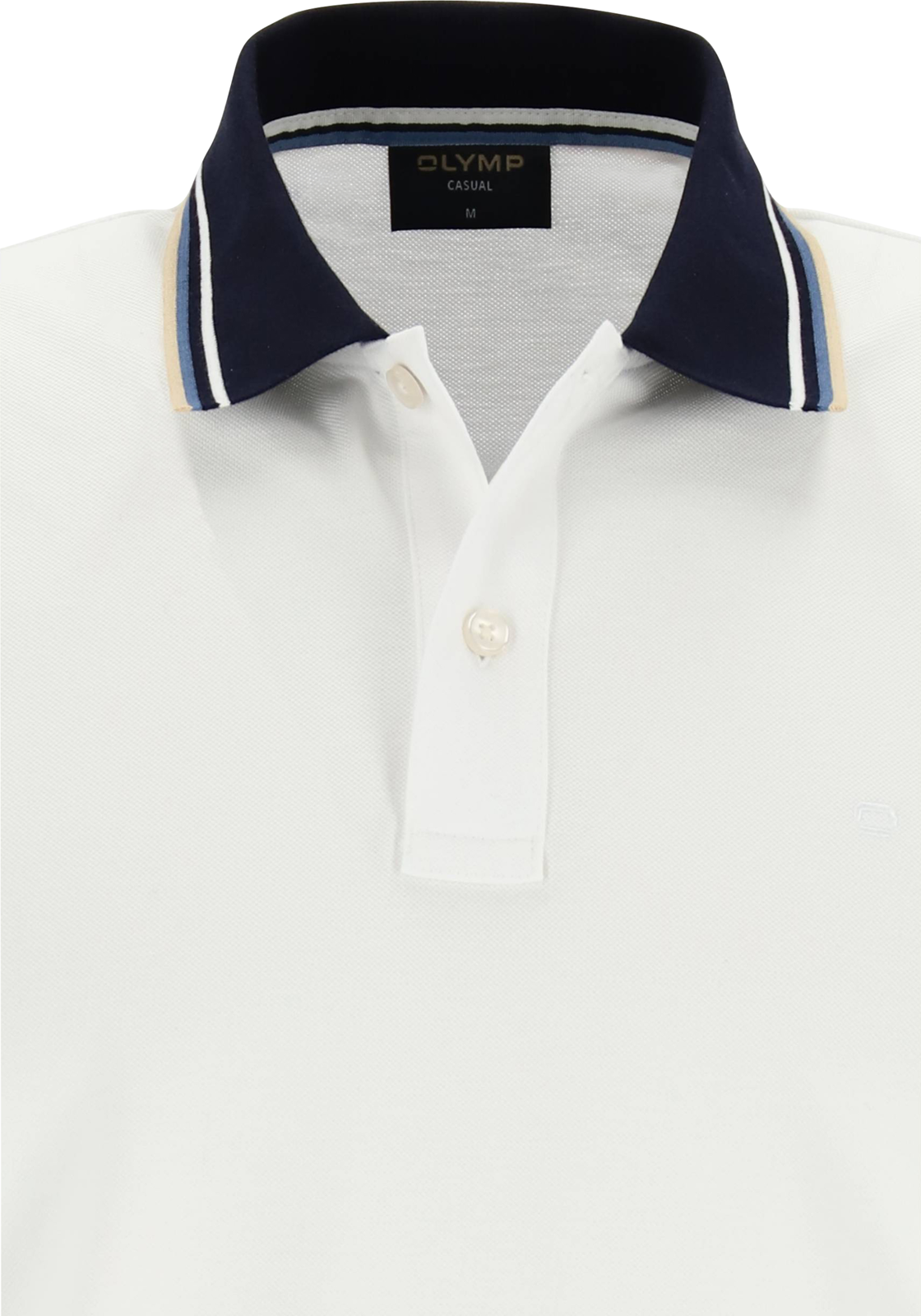 4-4066425716274-olymp-Olymp_PS_wit_54115200_detail_HR OLYMP Polo Casual, modern fit polo, wit