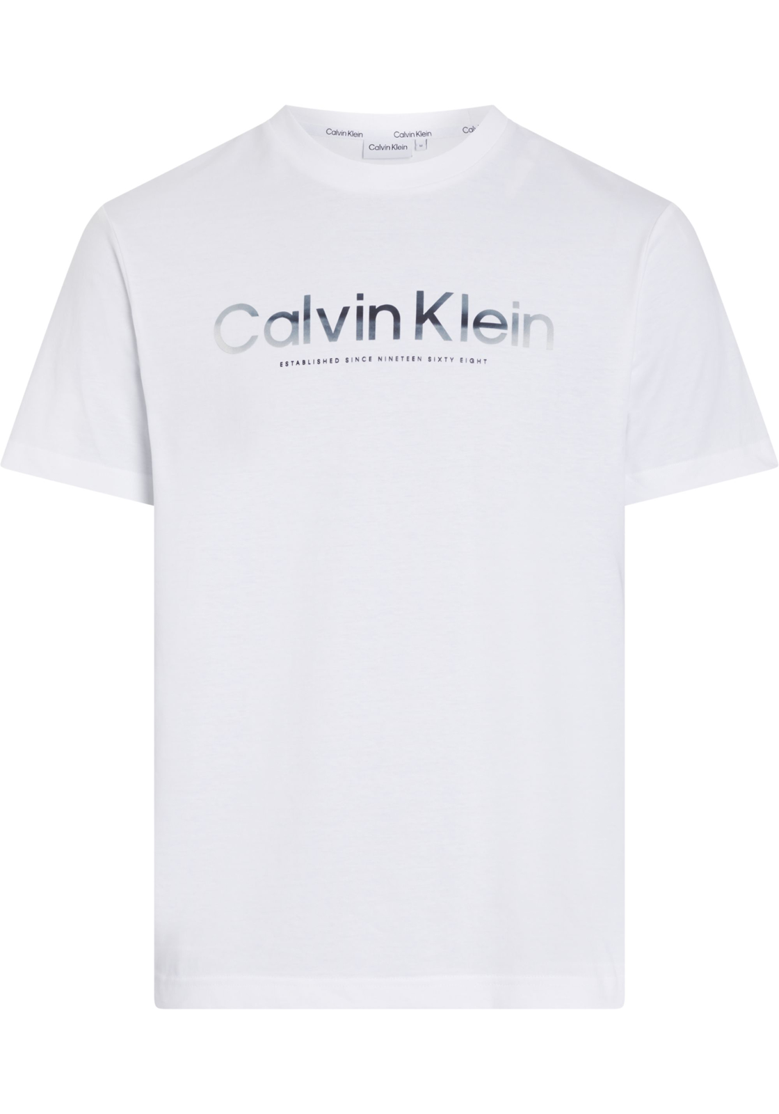 1-8720109231632-calvin_klein-tshirts-V24_HR Calvin Klein Diffused Logo T-shirt, heren T-shirt korte mouw O-hals, wit
