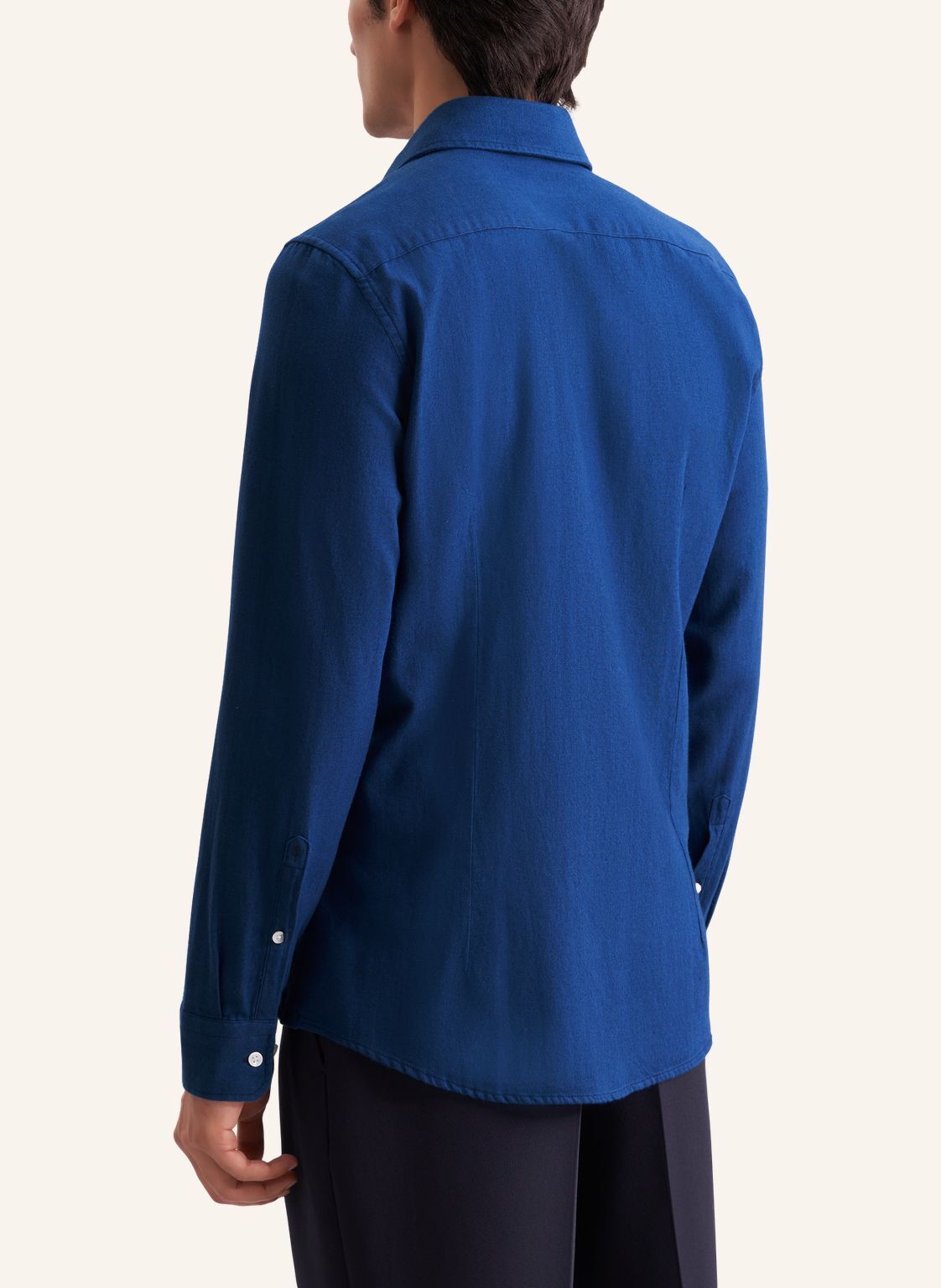 Seidensticker slim fit overhemd, popeline, blauw
