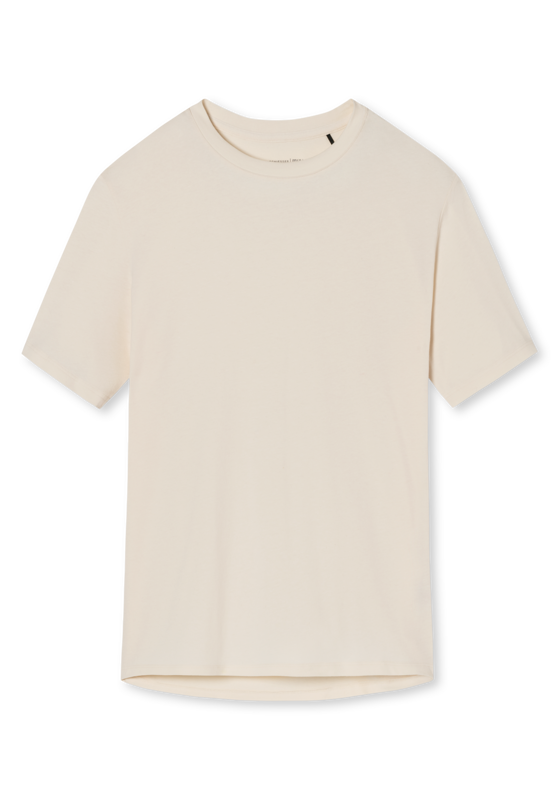 SCHIESSER Mix+Relax T-shirt, dames shirt korte mouwen cremekleurig SCHIESSER Mix+Relax T-shirt, dames shirt korte mouwen cremekleurig