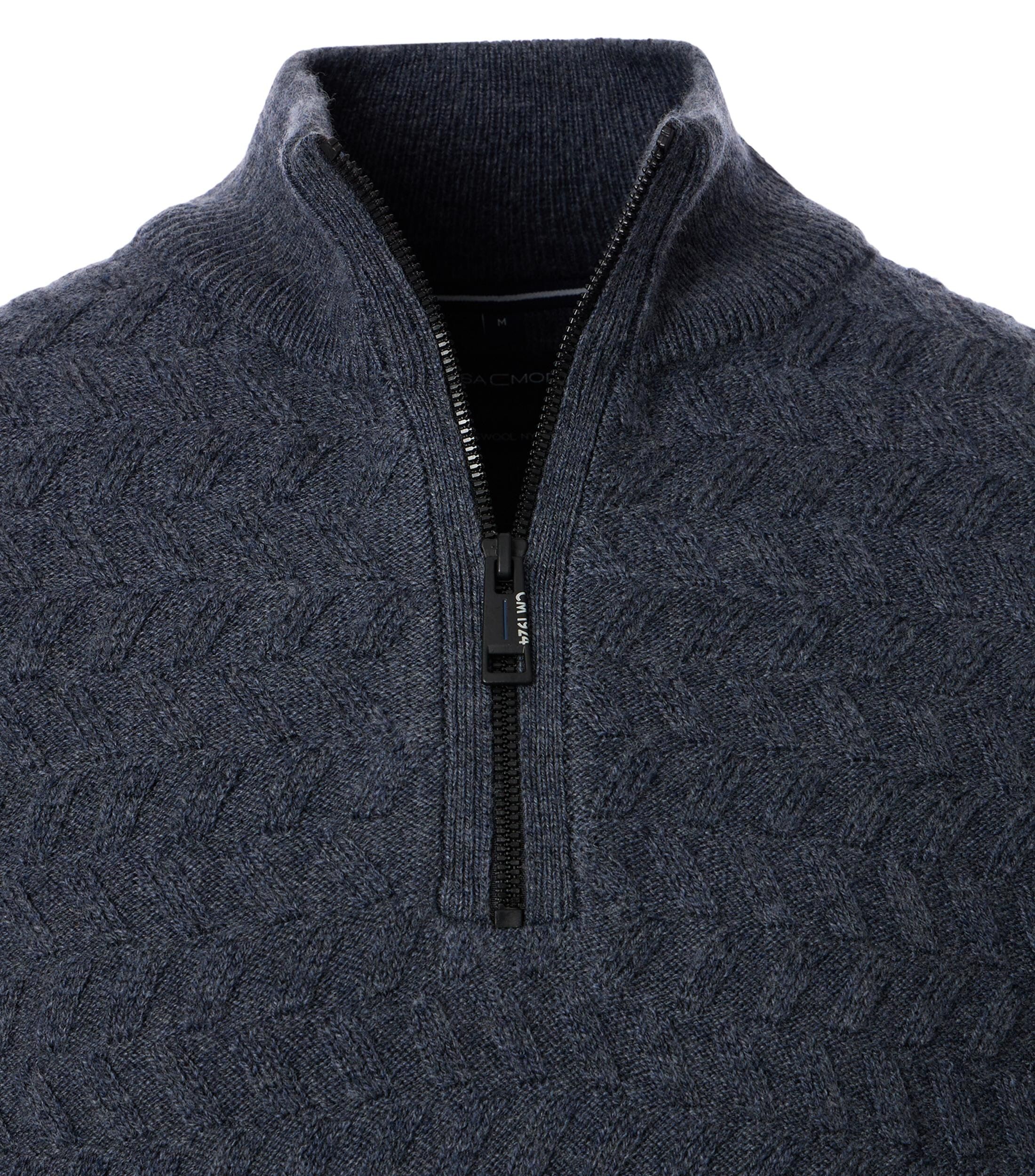 CASA MODA comfort fit schipperstrui, donkerblauw dessin