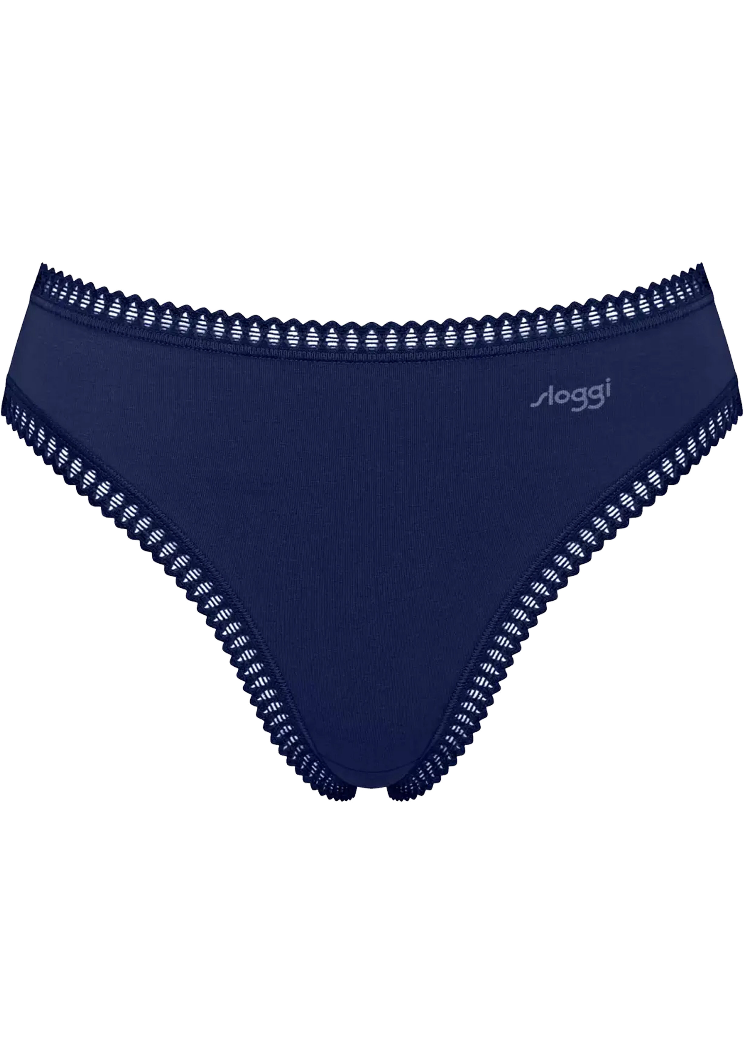 Sloggi Women GO Crush High leg (3-pack), dames slip, zwart, blauw, print