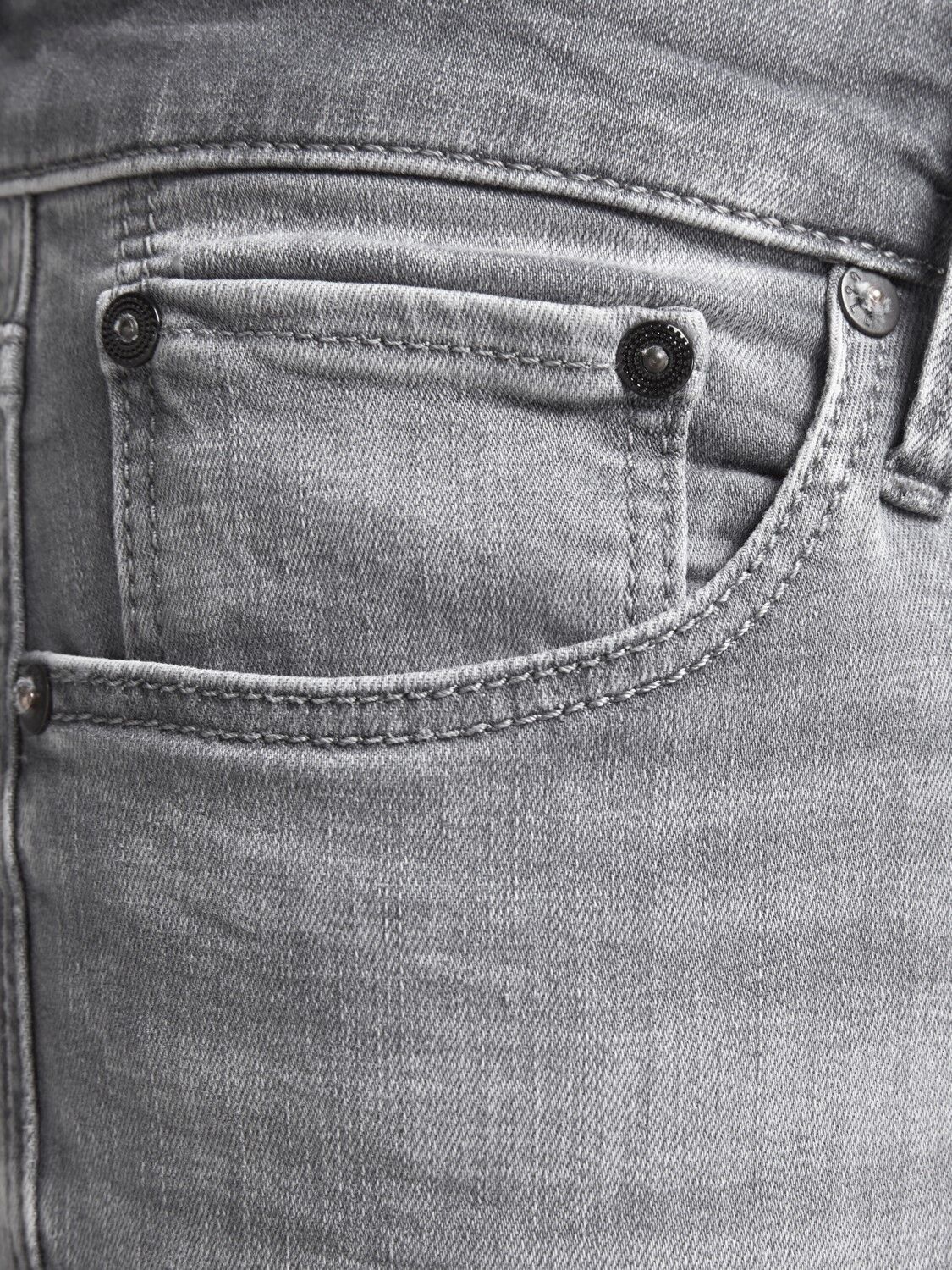 JACK & JONES Glenn Icon loose fit, heren jeans, grijs denim