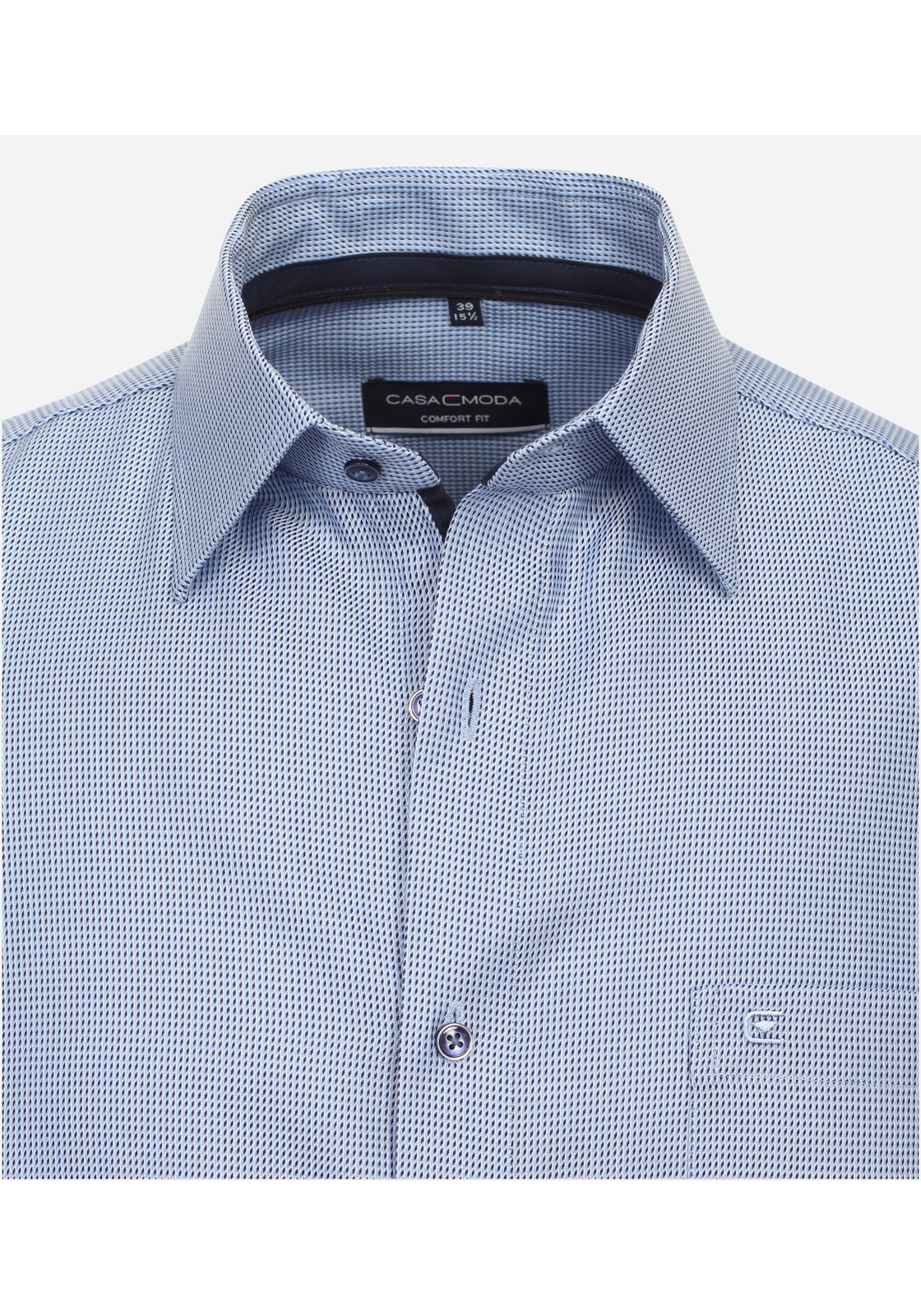 image_4_533dafa927896aa171dd71d406876464jpgautoformatbgF3F3F3blend-alpha100blend-colorF3F3F3blend-modedarkenfitclampp CASA MODA comfort fit overhemd, korte mouw, dobby, blauw