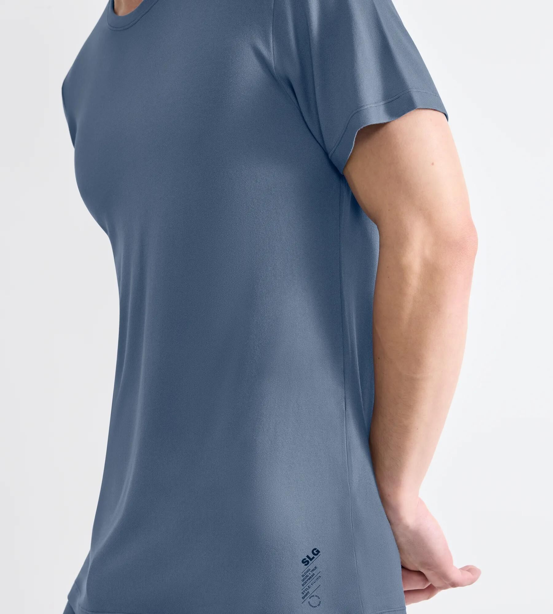 Sloggi Men SLG Base Soft T-Shirts, heren T-shirts met een ronde hals (1-pack), middenblauw