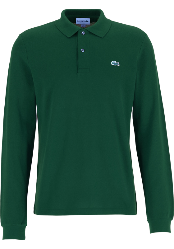 Lacoste Classic Fit polo lange mouw, groen Lacoste Classic Fit polo lange mouw, groen