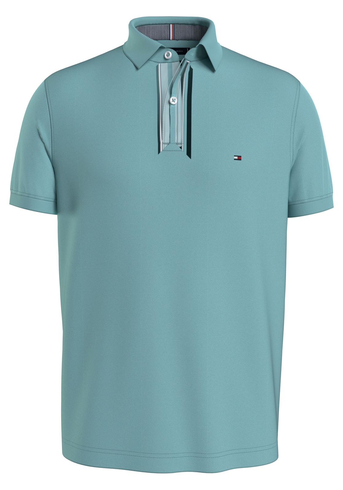 image_2_MW0MW36066C00_F_C4101wid2000amphei2000ampop_usm1710 Tommy Hilfiger 1985 Regular Polo, heren poloshirt, licht aqua