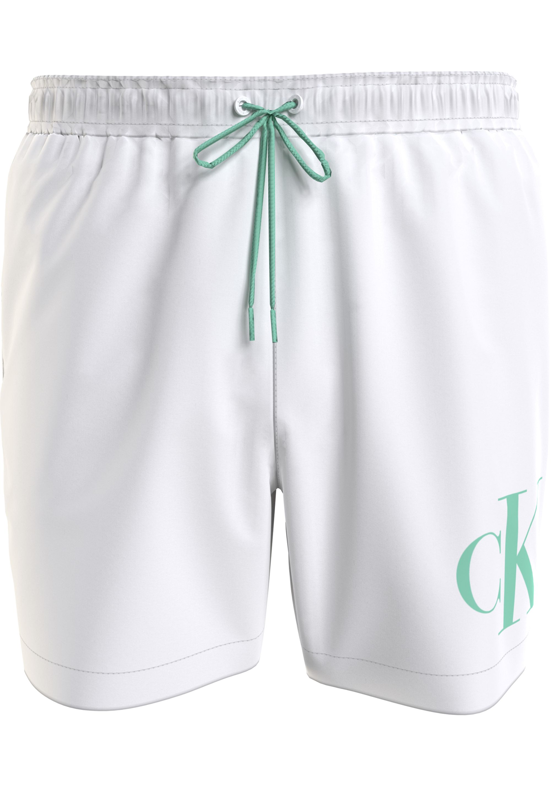 imagephp-14 Calvin Klein Medium Drawstring swimshort, heren zwembroek, wit