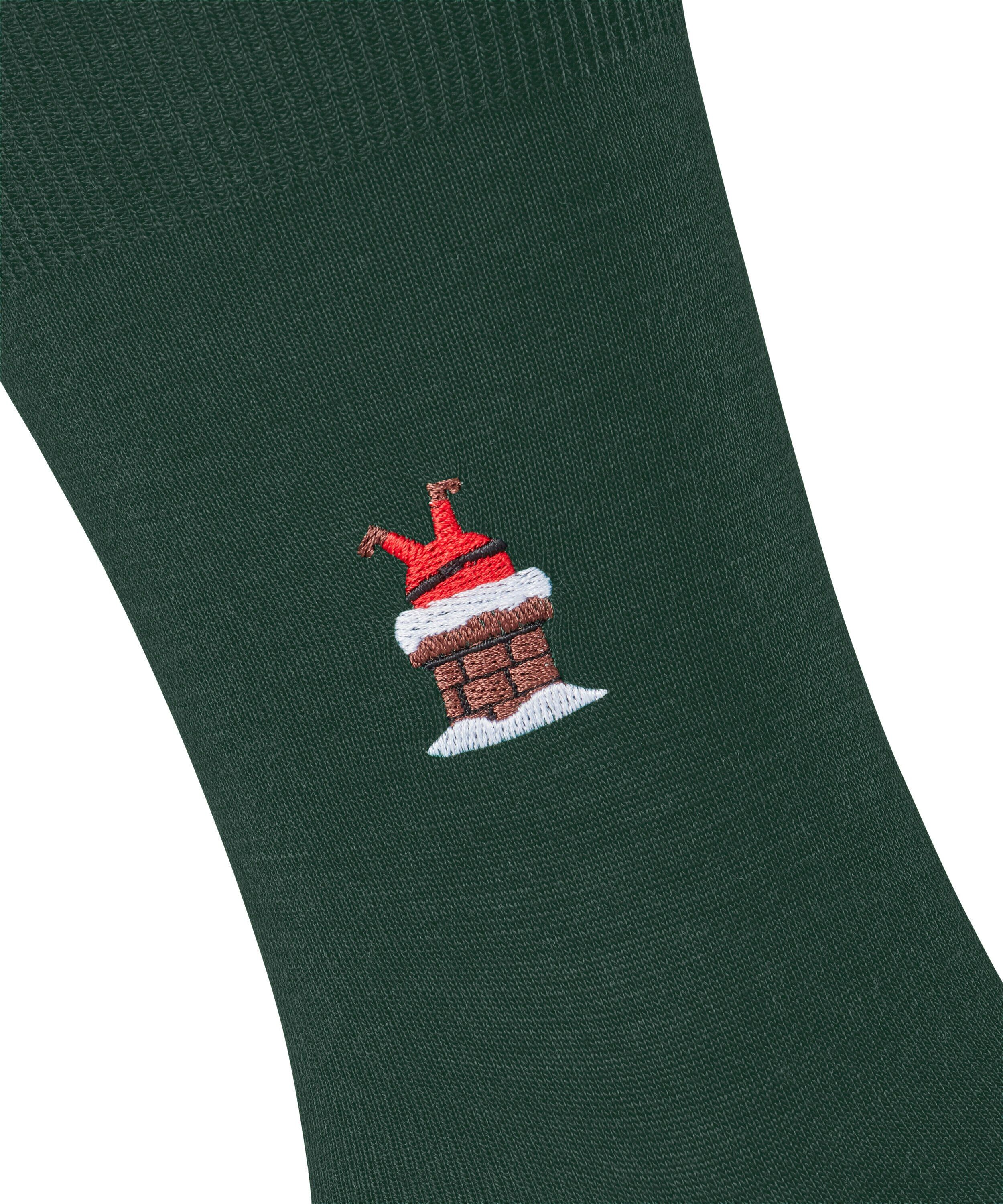 FALKE Airport Santa herensokken, groen (hunter green)