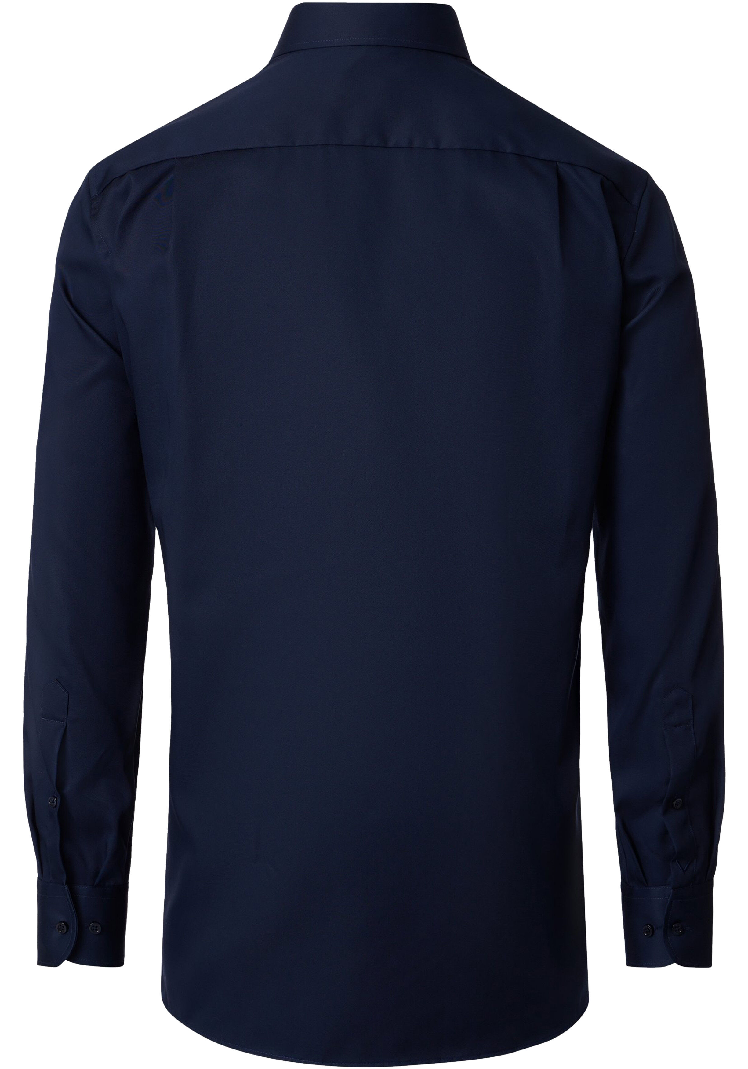 VENTI CASA MODA comfort fit overhemd, mouwlengte 7, structuur, donkerblauw
