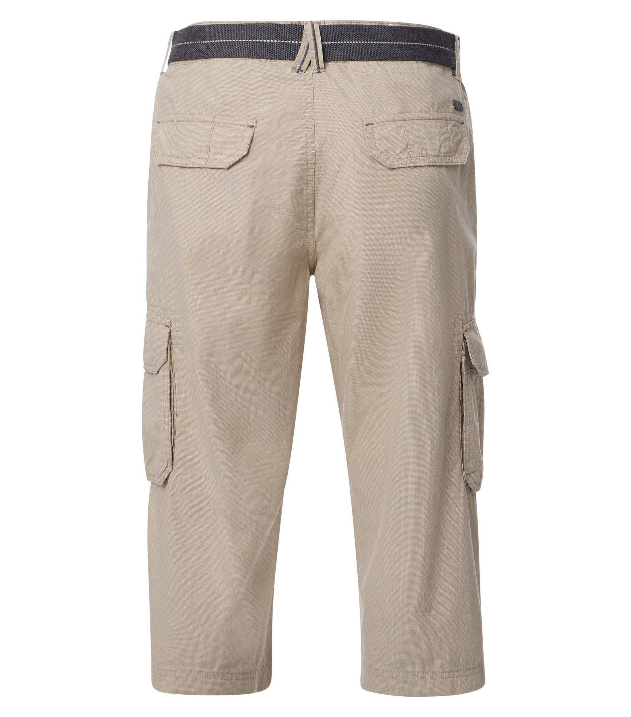 CASA MODA driekwart bermuda BEN, heren cargo bermuda over de knie, beige