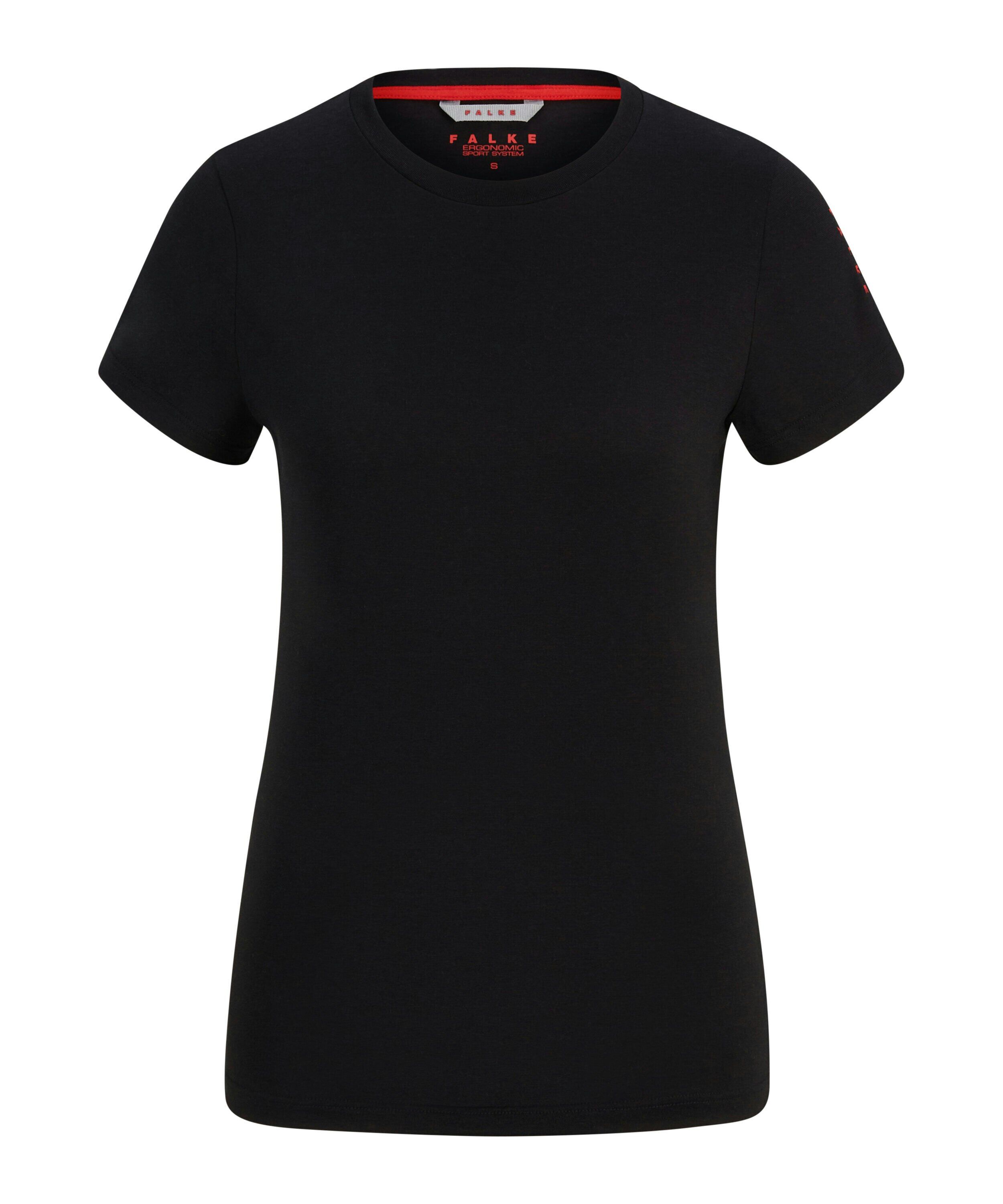 FALKE dames training T-shirt, zwart (black)