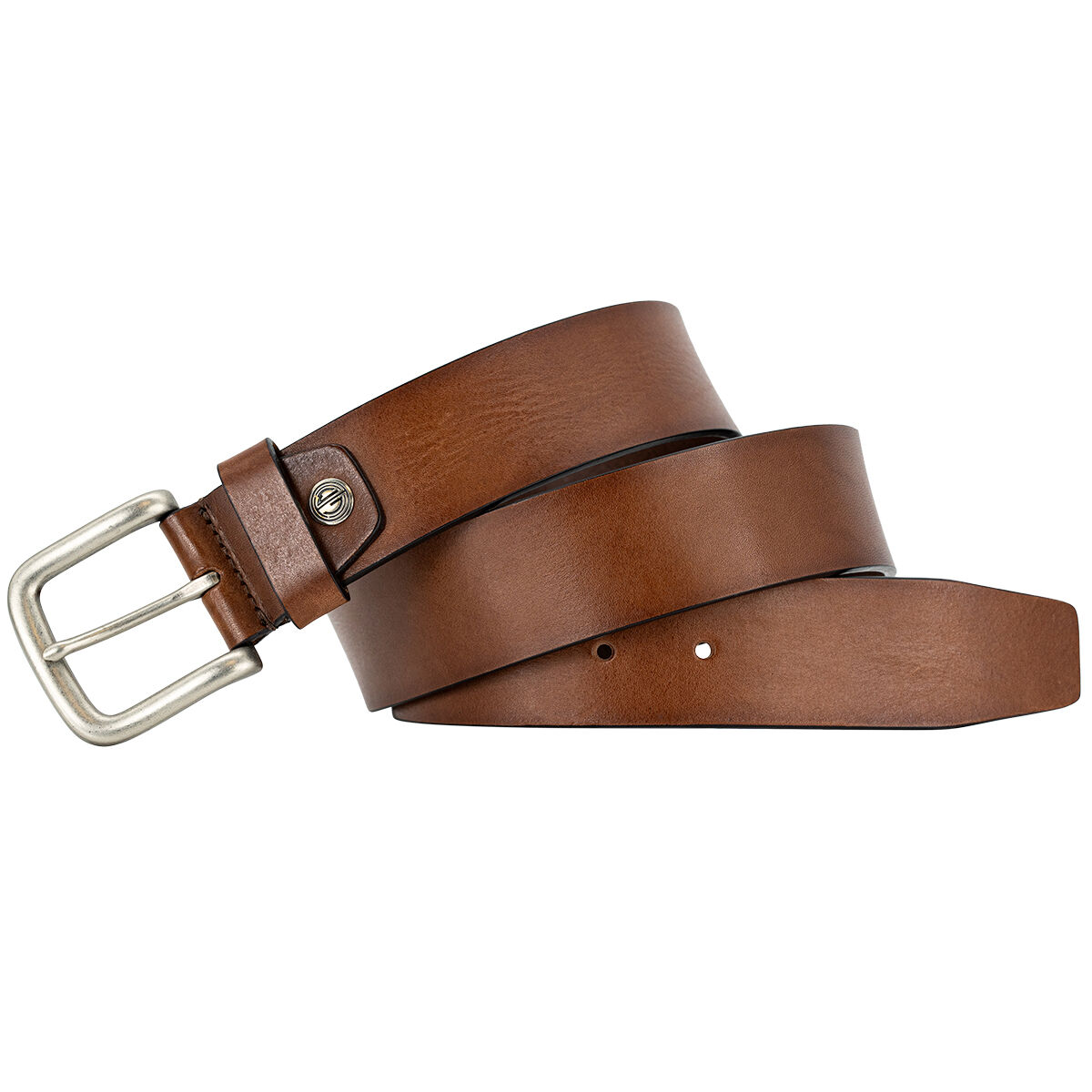 LINDENMANN leren heren riem, bruin