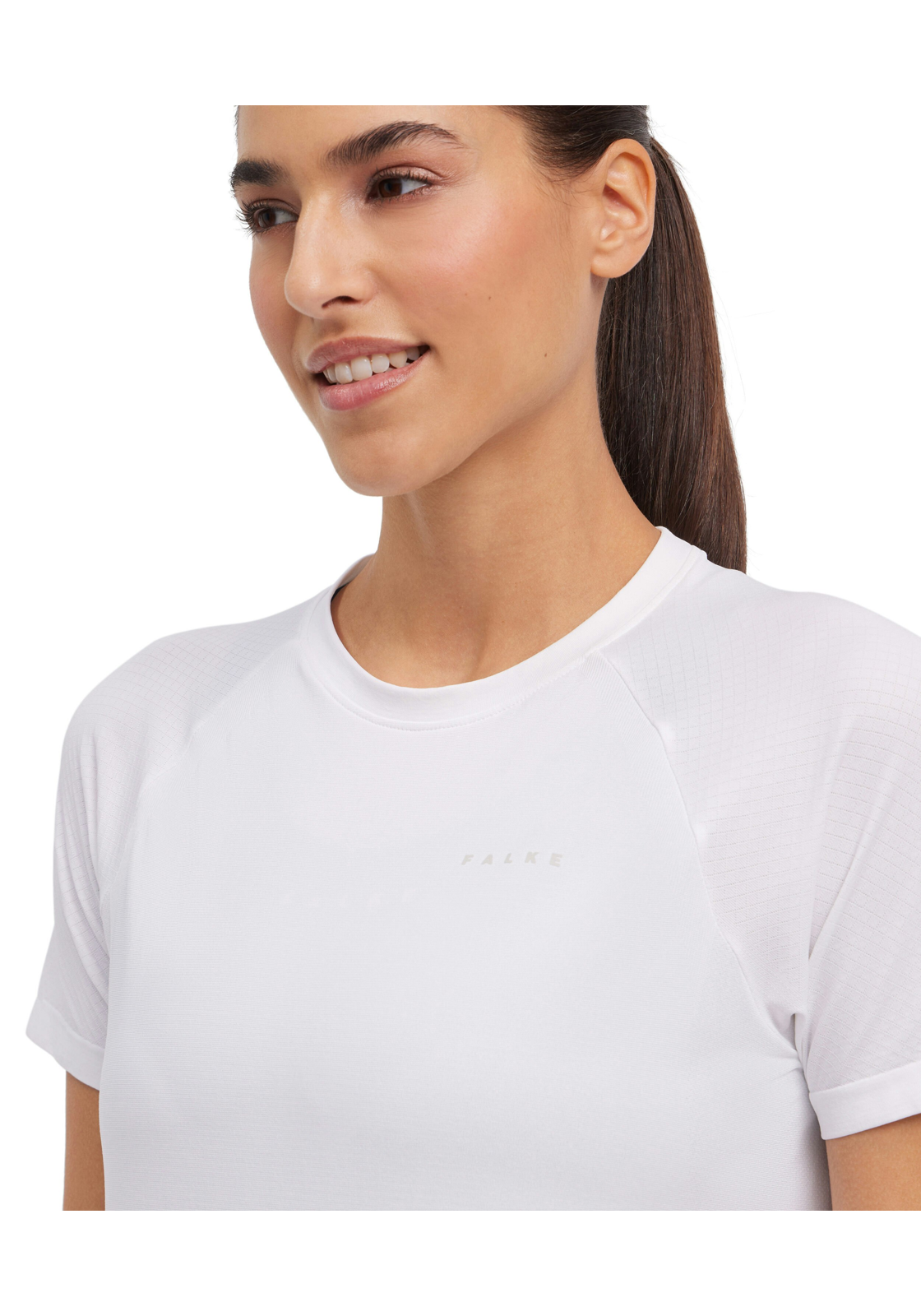 FALKE dames training T-shirt, wit (white) FALKE dames training T-shirt, wit (white)