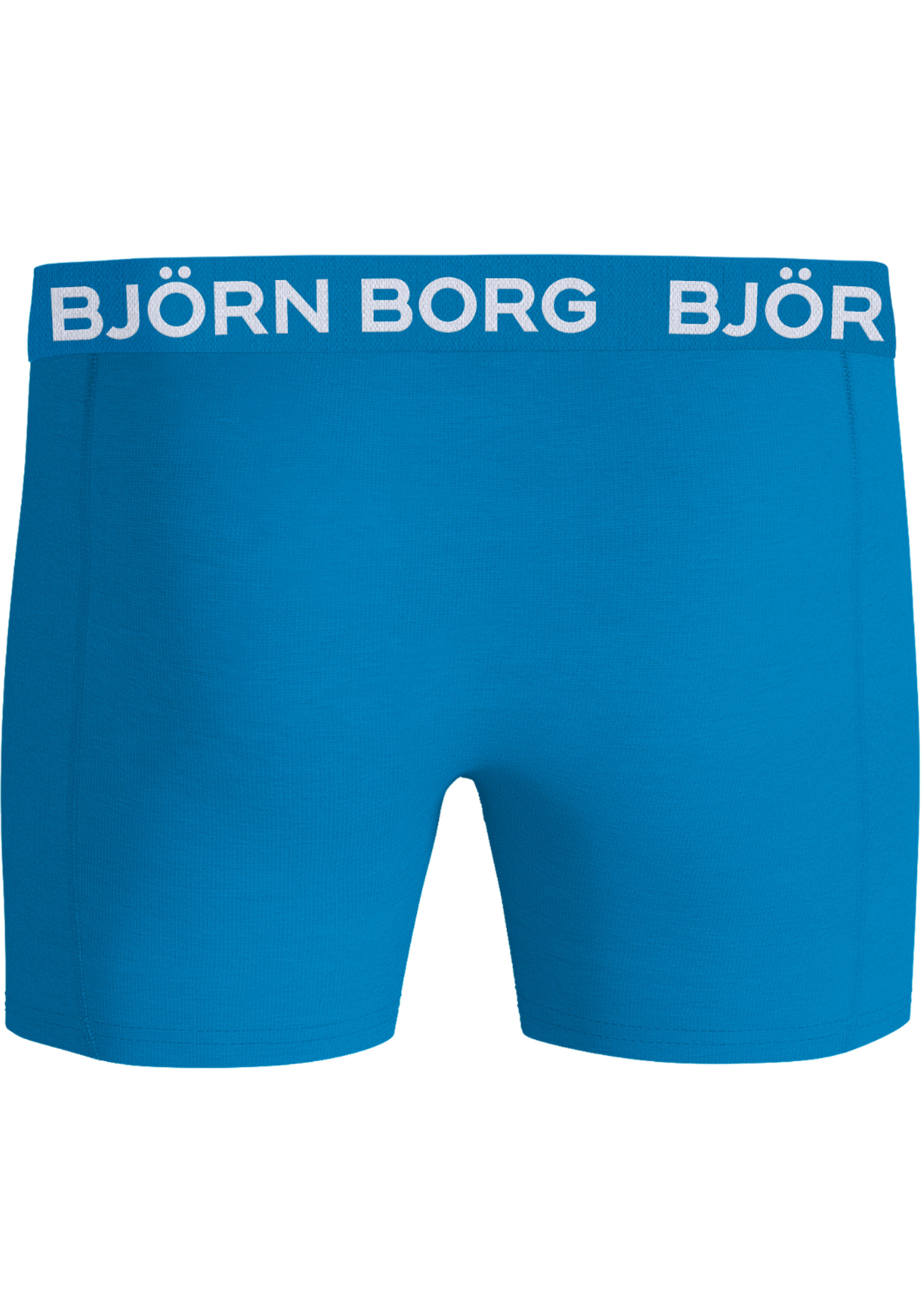 Bjorn Borg Cotton Stretch boxers, heren boxers normale lengte (12-pack), donkerblauw, zwart, kobaltblauw, oranje en oranje sinaasappelprint
