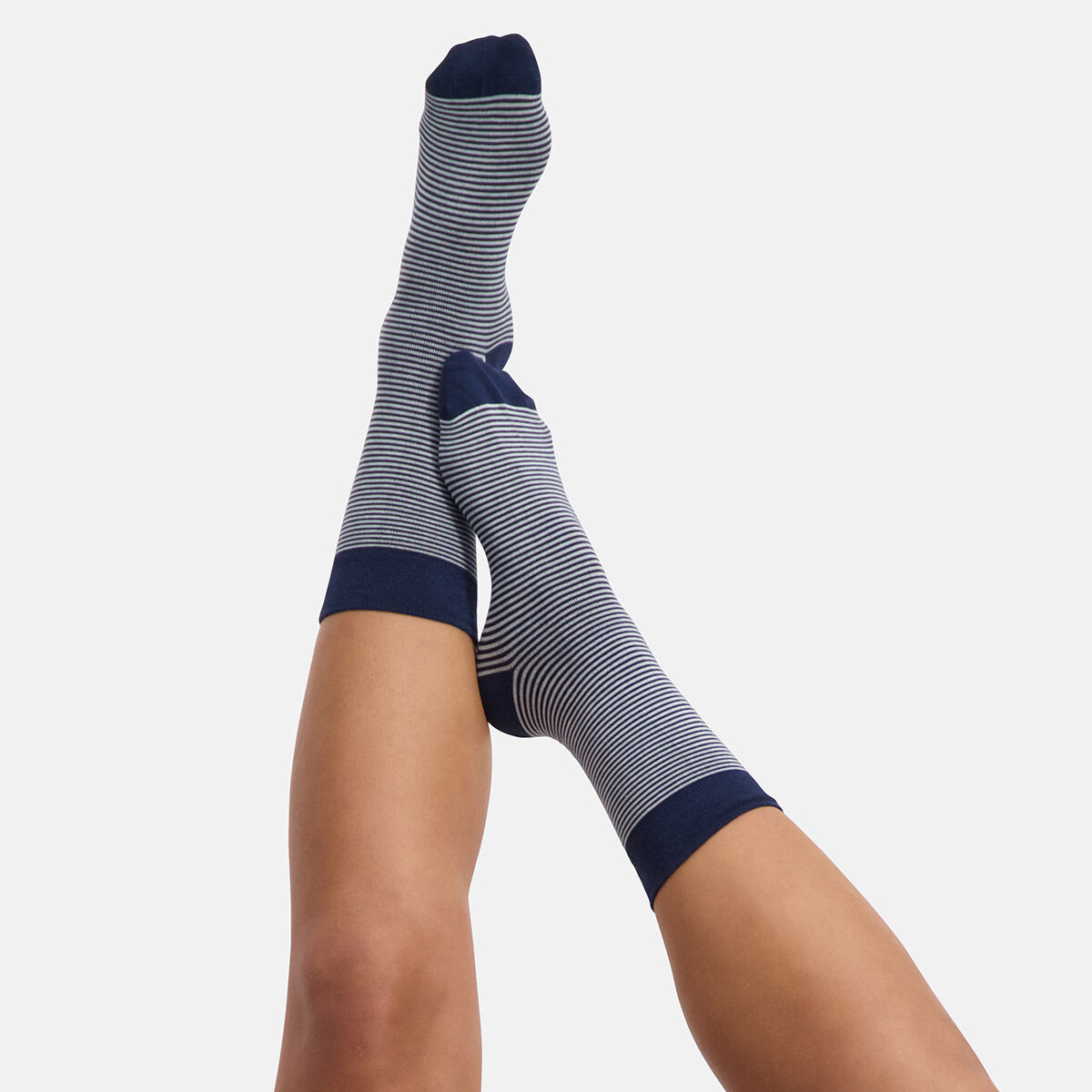 Bamboo Basics Beau socks (6-pack), unisex sokken, donkerblauw, gestreept, donkerblauw