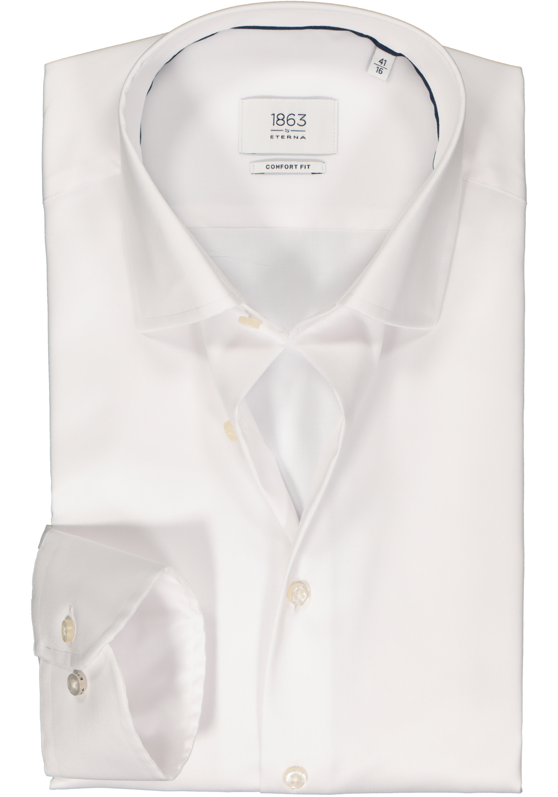 1-4059268021278_eterna-overhemd_HR ETERNA comfort fit overhemd, twill, wit